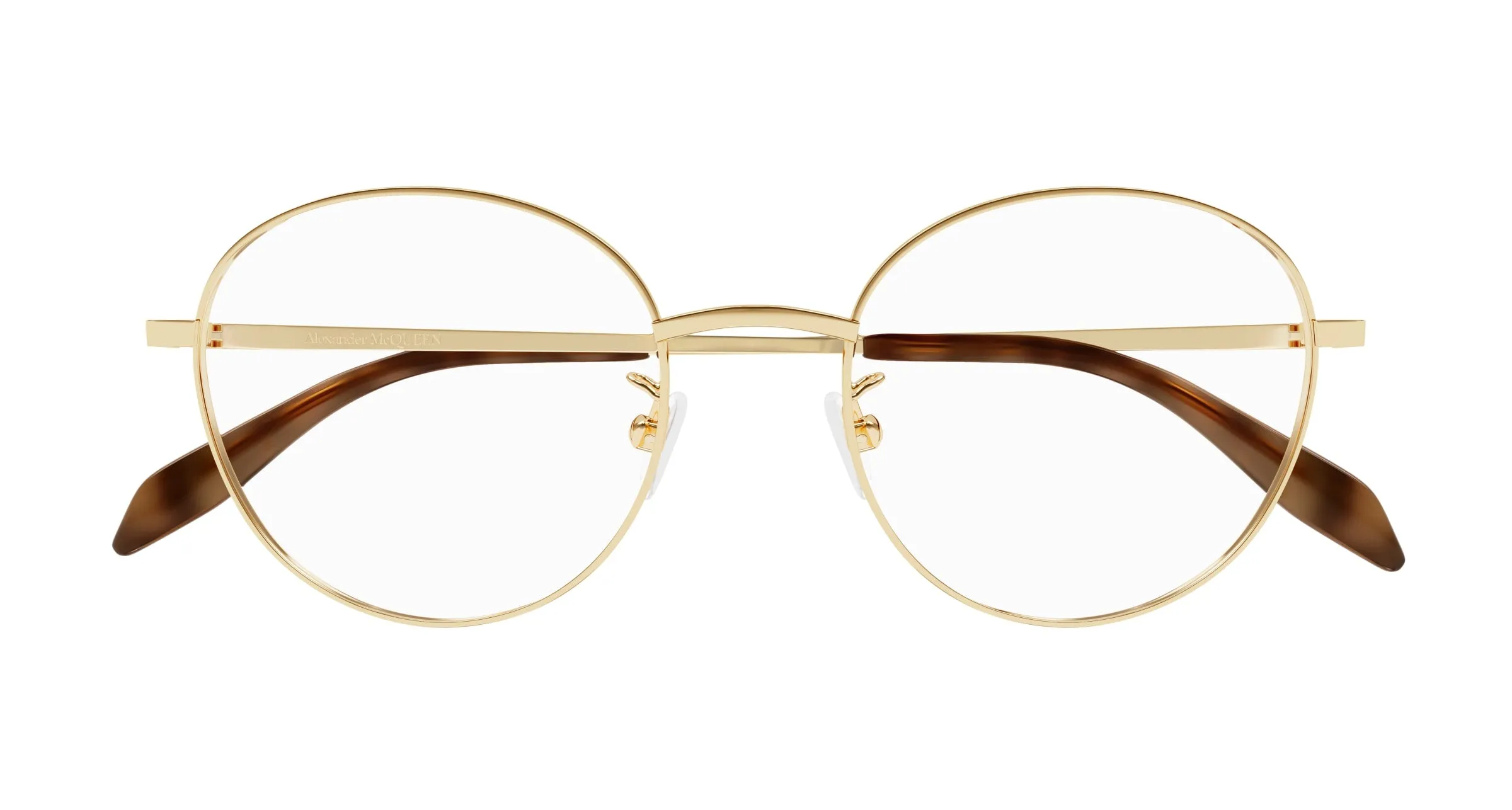 Alexander McQueen AM0414O 002 Montature da vista Metallo Oro Pantos - immagine 3