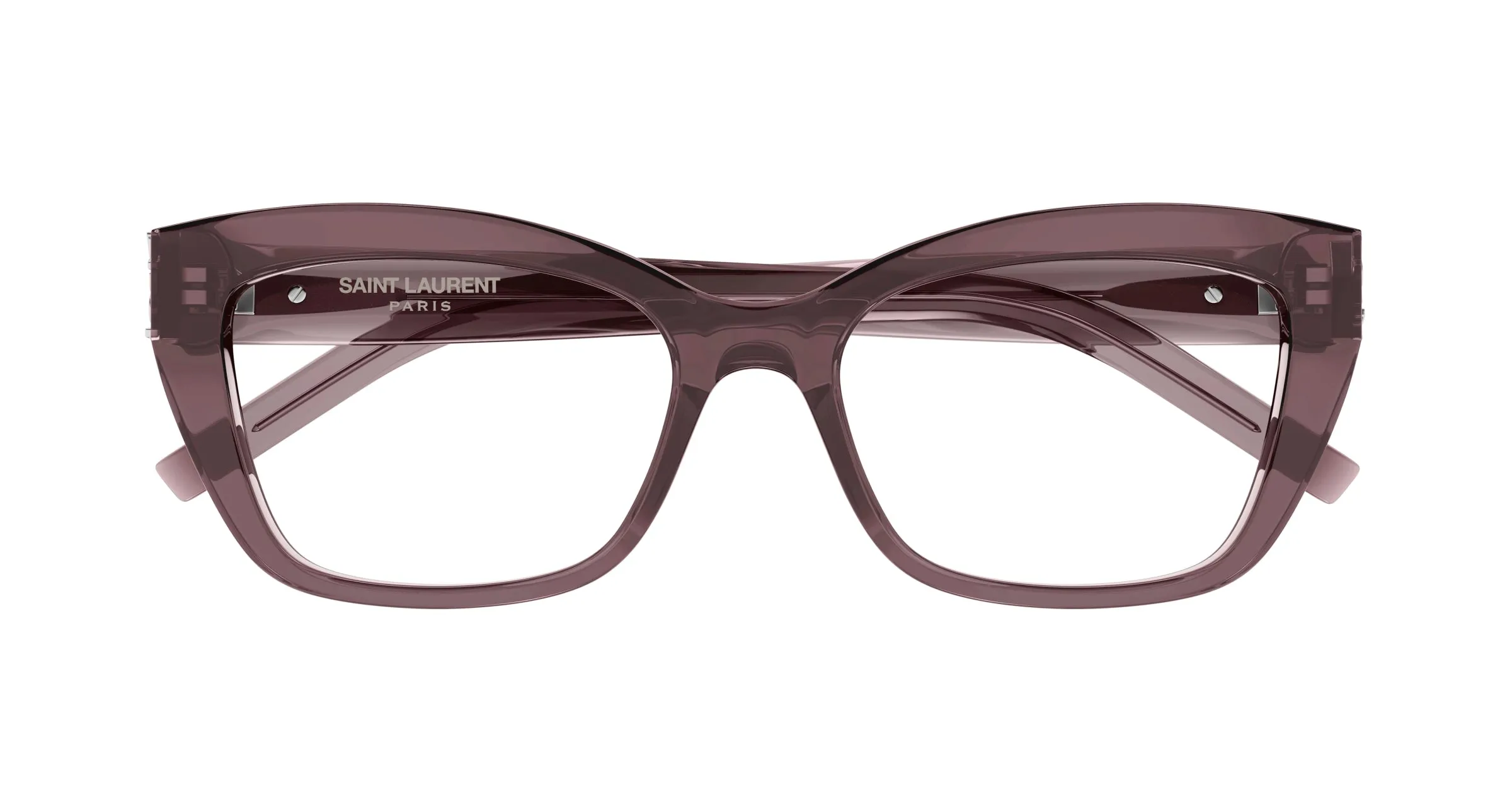 SAINT LAURENT SL M117 003 Montature da vista Acetato Marrone Cat Eye ["Antiriflesso"] - immagine 3