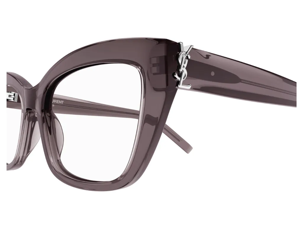 SAINT LAURENT SL M117 003 Montature da vista Acetato Marrone Cat Eye ["Antiriflesso"] - immagine 4