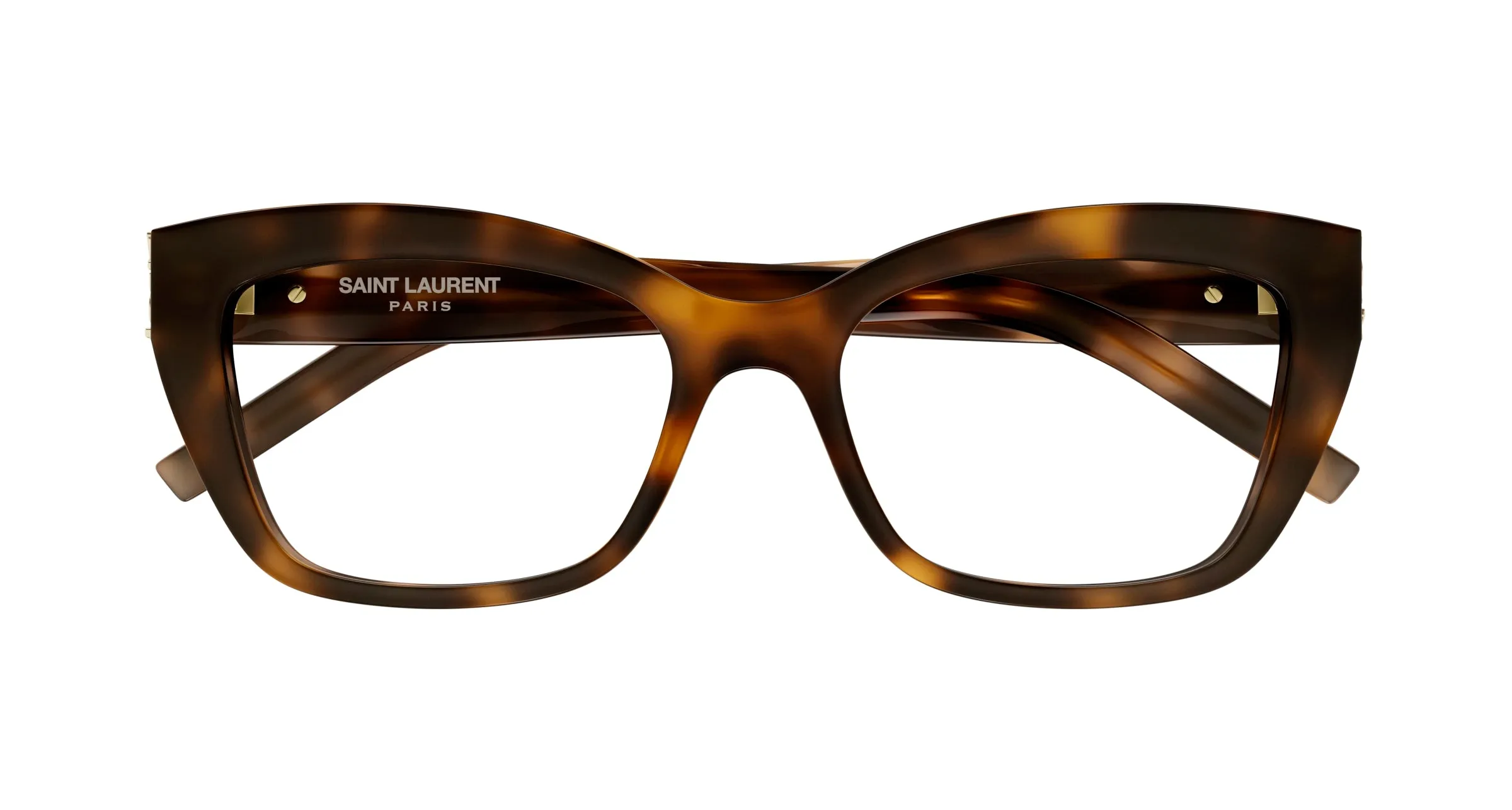 SAINT LAURENT SL M117 002 Montature da vista Acetato Havana Cat Eye ["Antiriflesso"] - immagine 3