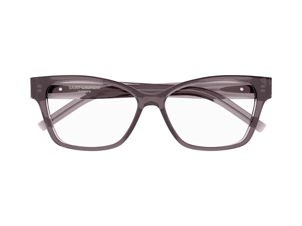 SAINT LAURENT SL M116 003 Montature da vista Acetato Marrone Trasparente Cat Eye Antiriflesso ["Antiriflesso"] - immagine 2