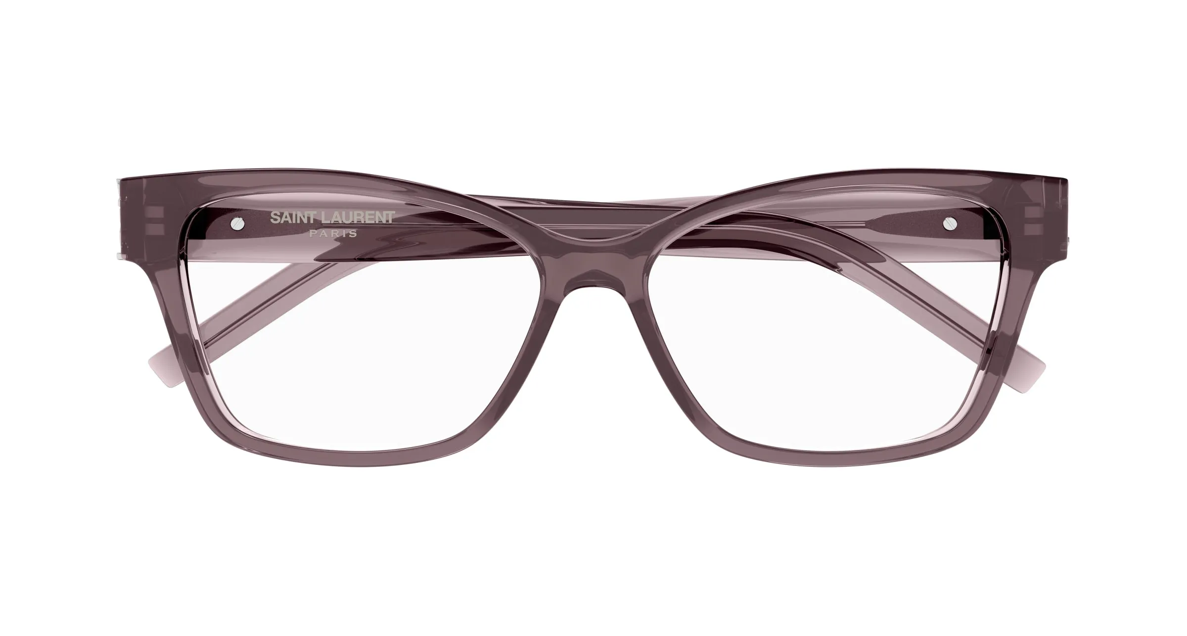 SAINT LAURENT SL M116 003 Montature da vista Acetato Marrone Trasparente Cat Eye Antiriflesso ["Antiriflesso"] - immagine 3