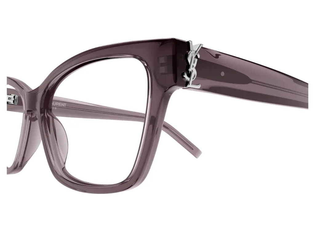 SAINT LAURENT SL M116 003 Montature da vista Acetato Marrone Trasparente Cat Eye Antiriflesso ["Antiriflesso"] - immagine 4