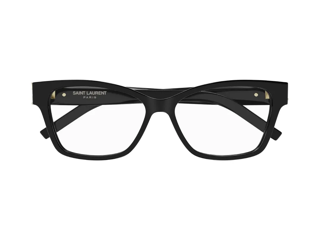 SAINT LAURENT SL M116 001 Montature da vista Acetato Nero Trasparente Cat Eye ["Antiriflesso"] - immagine 2