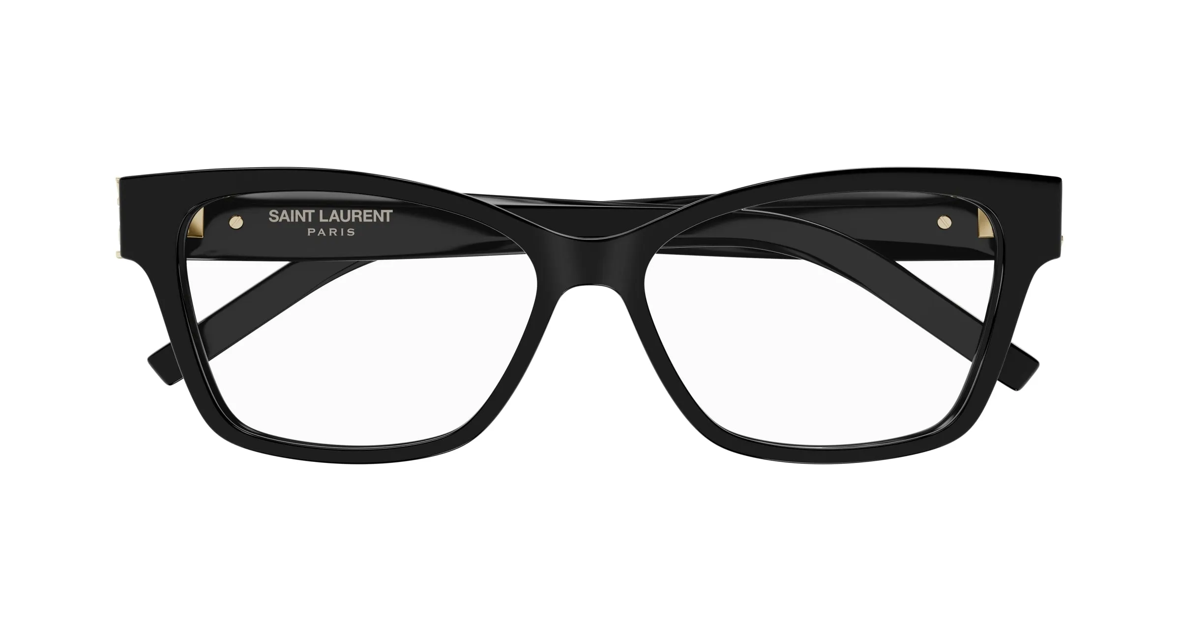 SAINT LAURENT SL M116 001 Montature da vista Acetato Nero Trasparente Cat Eye ["Antiriflesso"] - immagine 3