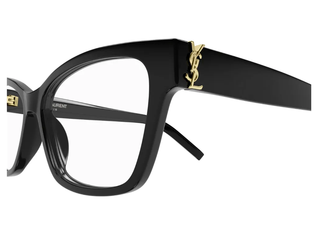 SAINT LAURENT SL M116 001 Montature da vista Acetato Nero Trasparente Cat Eye ["Antiriflesso"] - immagine 4