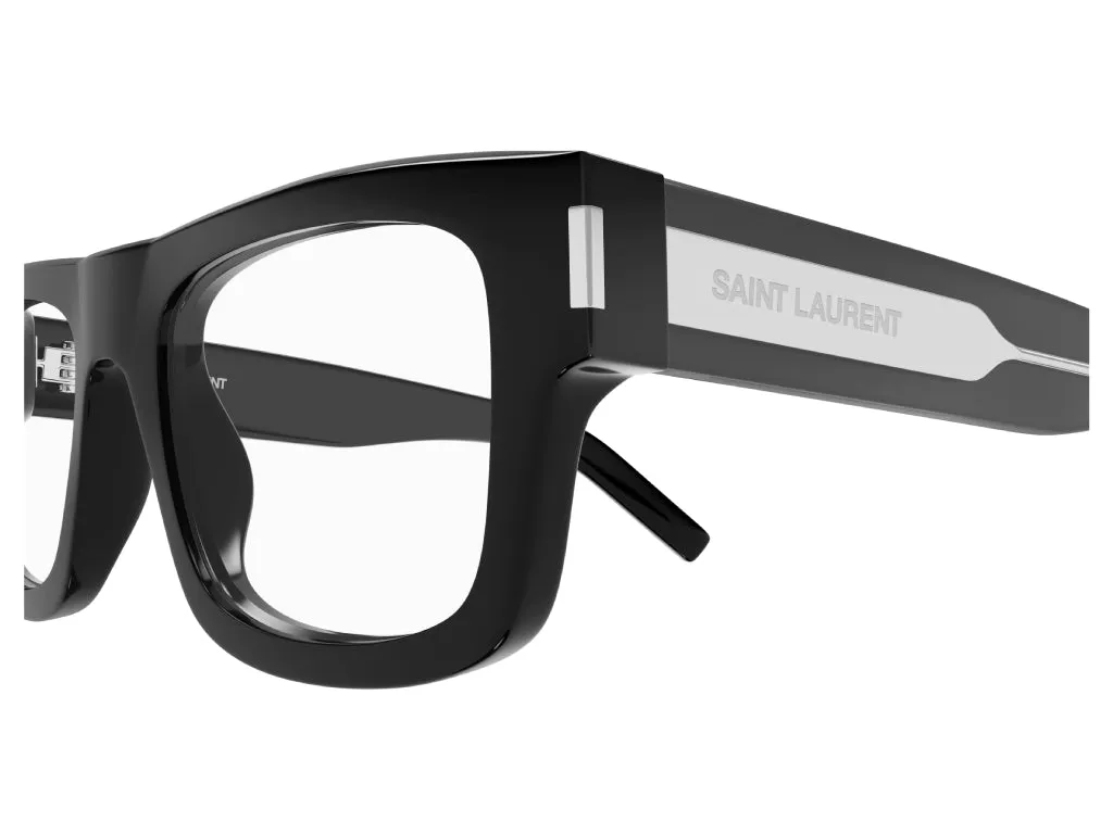 SAINT LAURENT SL 574 001 Montature da vista Acetato Nero Trasparente Squadrata ["Antiriflesso"] - immagine 4