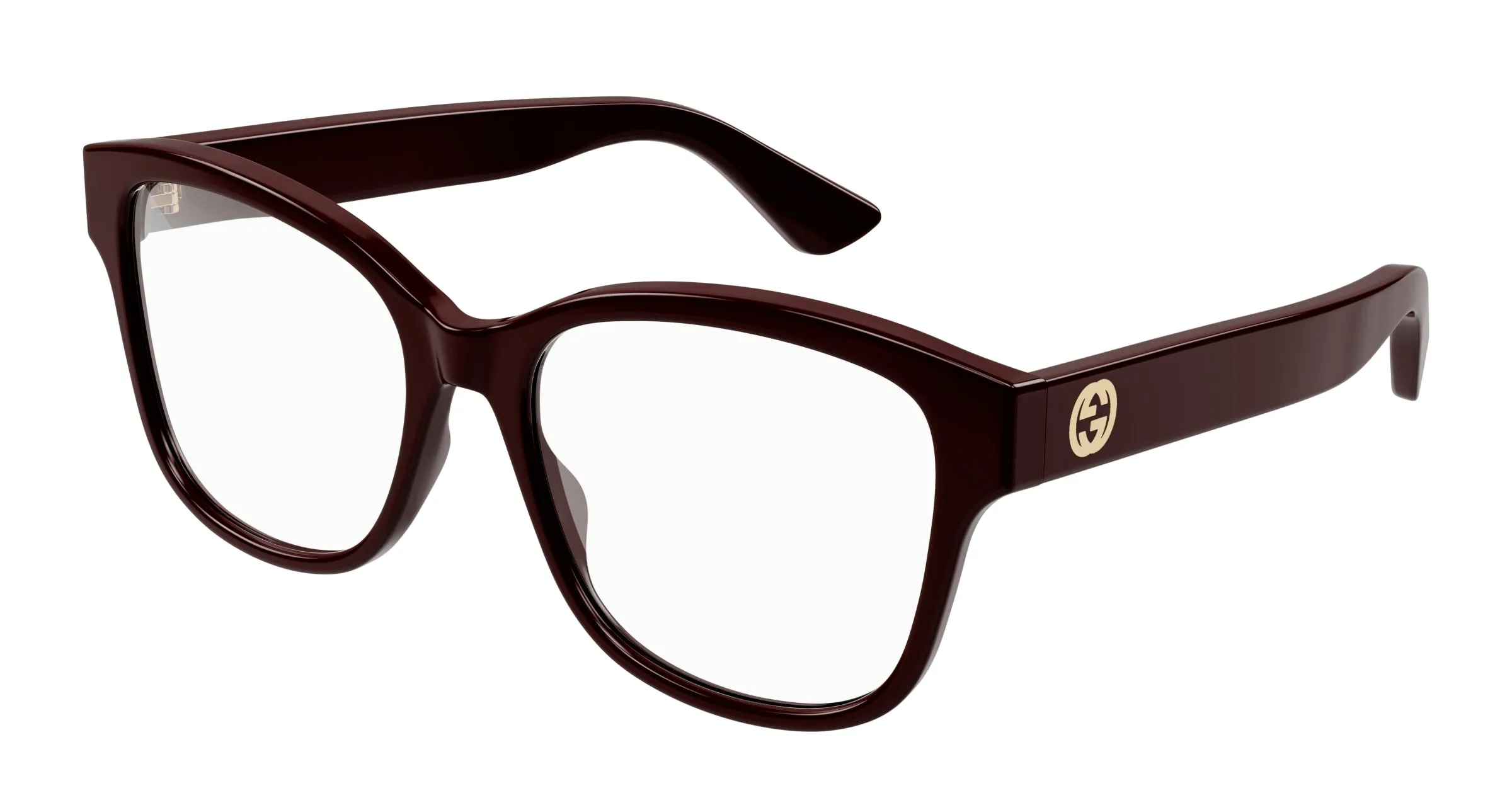 Gucci GG1340O 004 Montature da vista Plastica Borgogna Squadrata - immagine 1