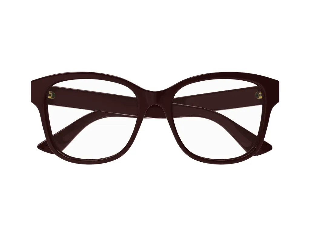 Gucci GG1340O 004 Montature da vista Plastica Borgogna Squadrata - immagine 2
