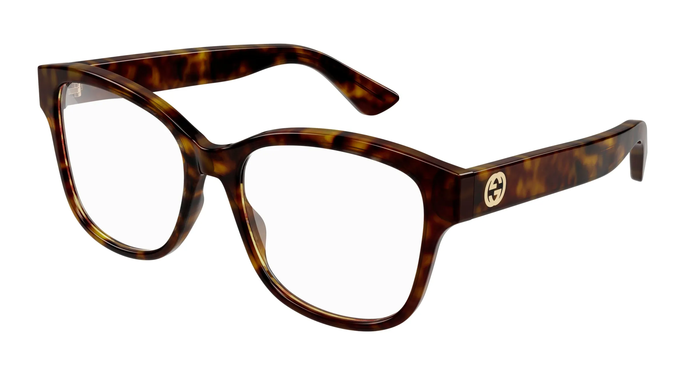 Gucci GG1340O 002 Montature da vista Plastica Havana Squadrata - immagine 1