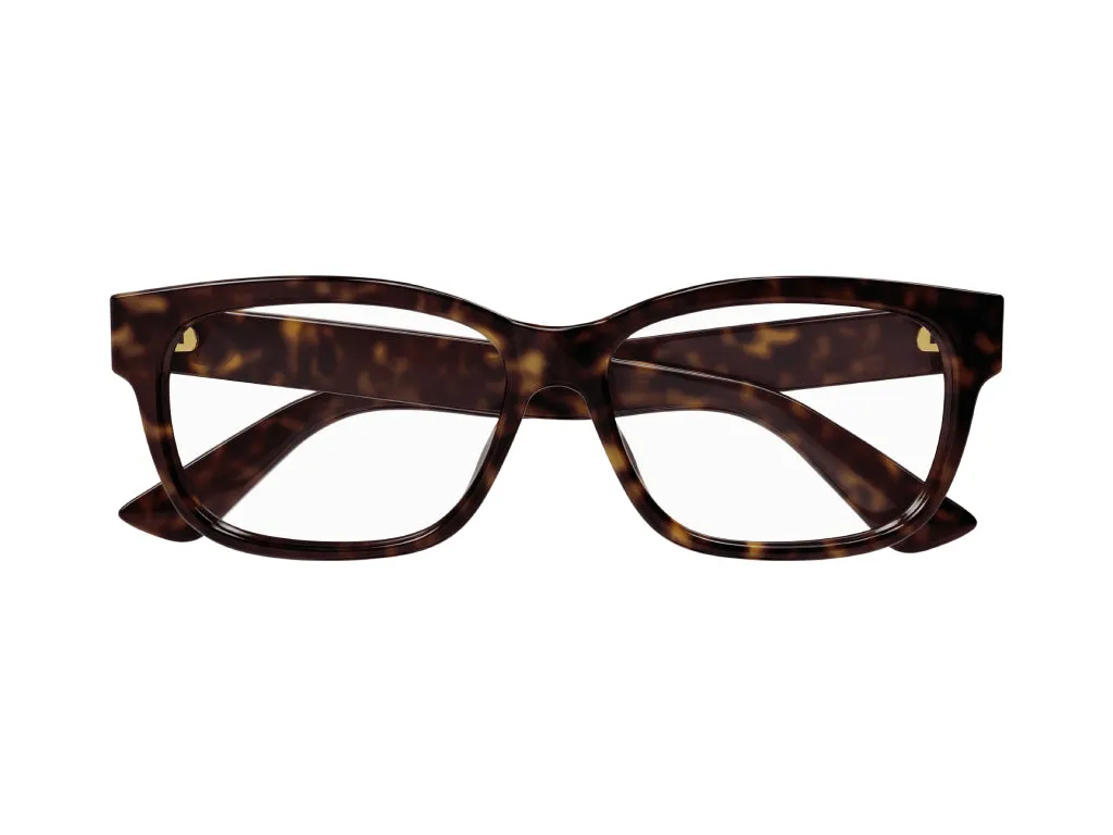 Gucci GG1341O 002 Montature da vista Plastica Havana Squadrata - immagine 2