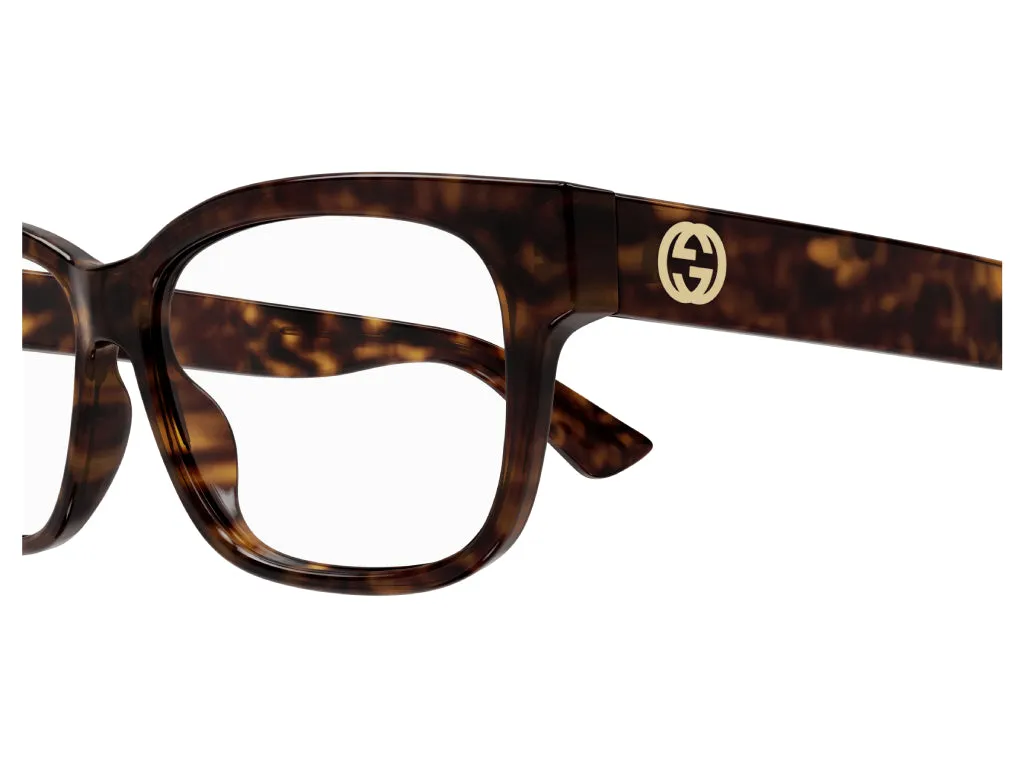 Gucci GG1341O 002 Montature da vista Plastica Havana Squadrata - immagine 4