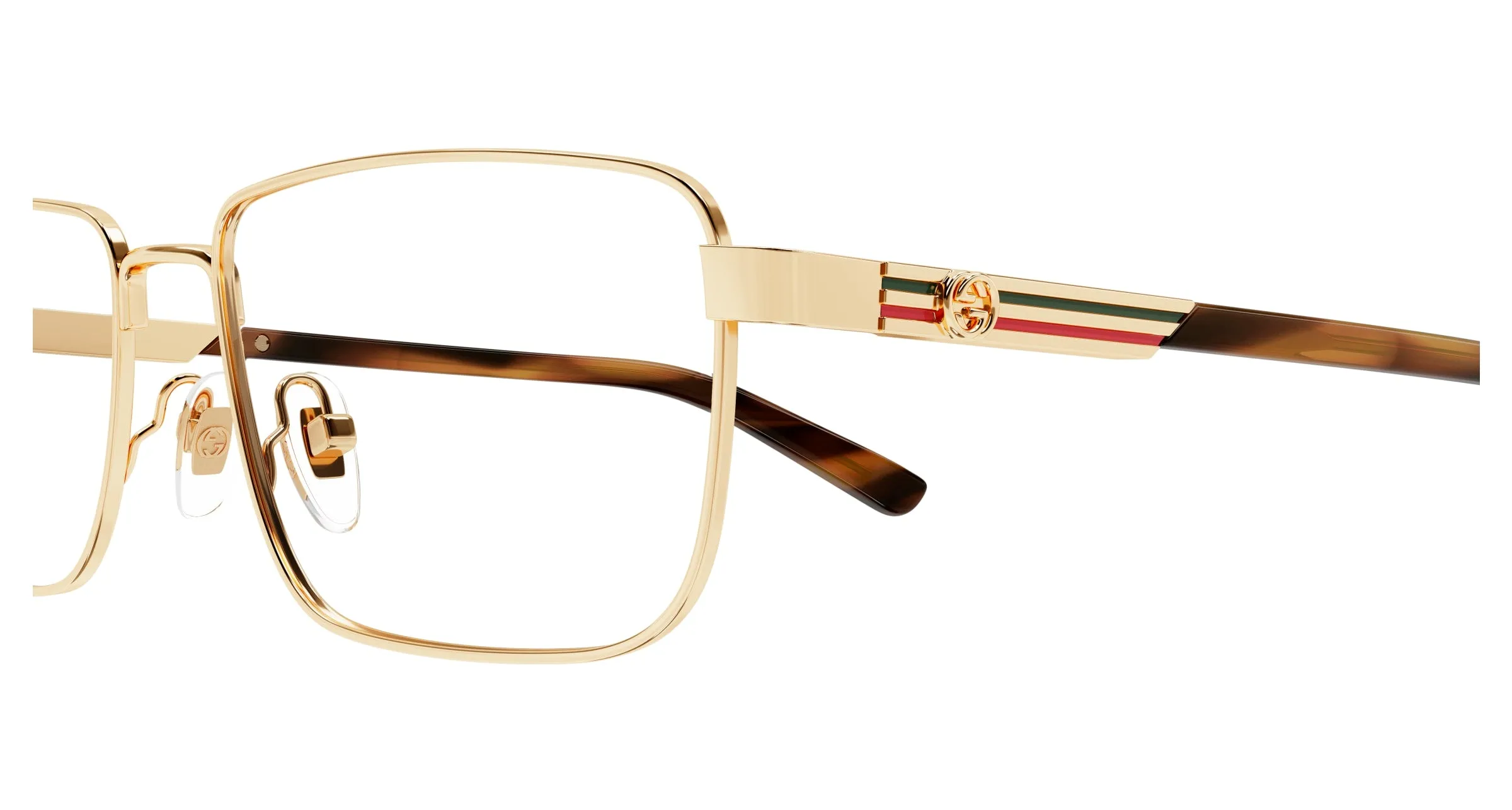 Gucci GG1291O 002 Montature da vista Metallo Oro Squadrata - immagine 3