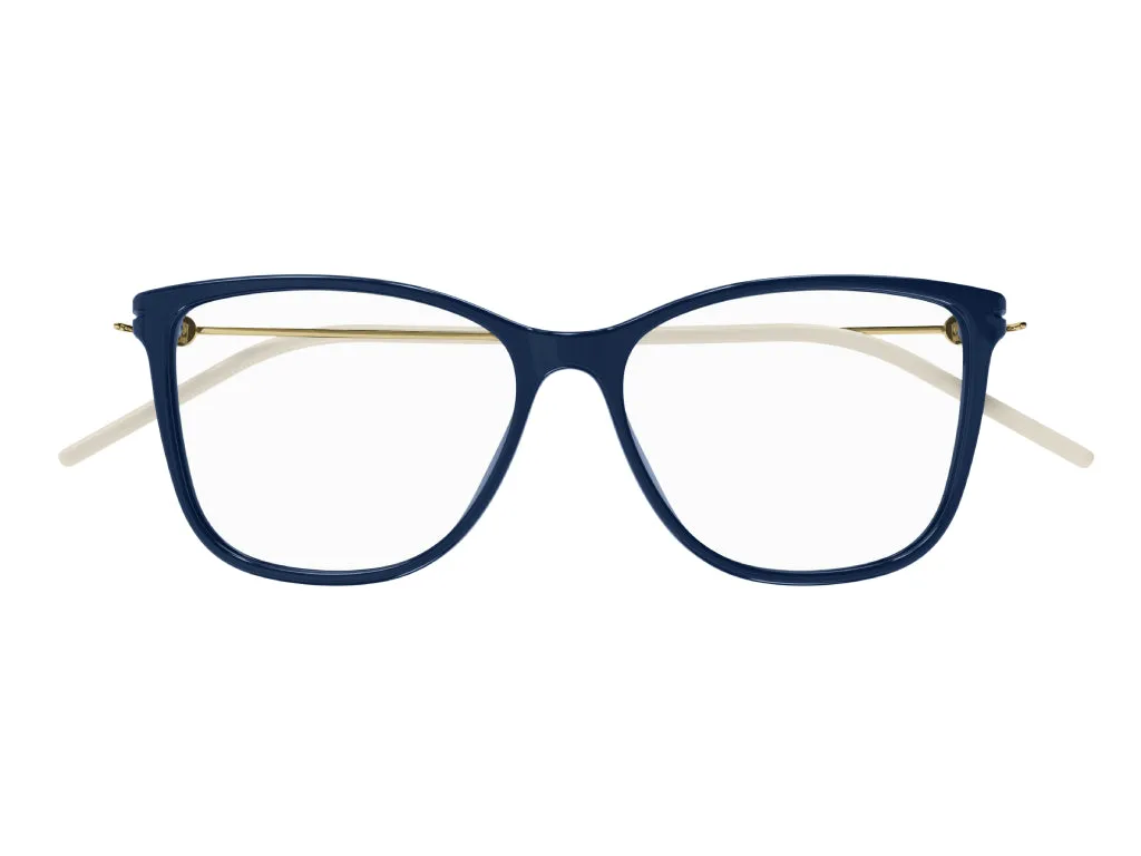 Gucci GG1272O 003 Montature da vista Plastica Blu Cat Eye - immagine 2