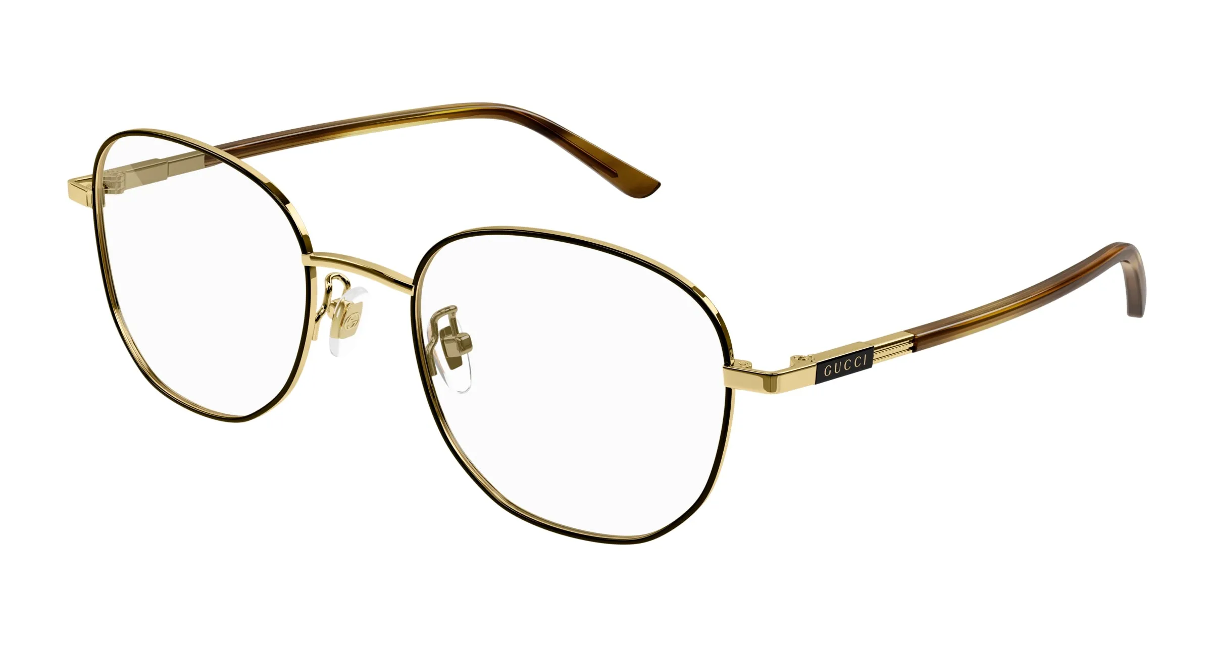 Gucci GG1352O 003 Montature da vista Metallo Oro Rotonda - immagine 1
