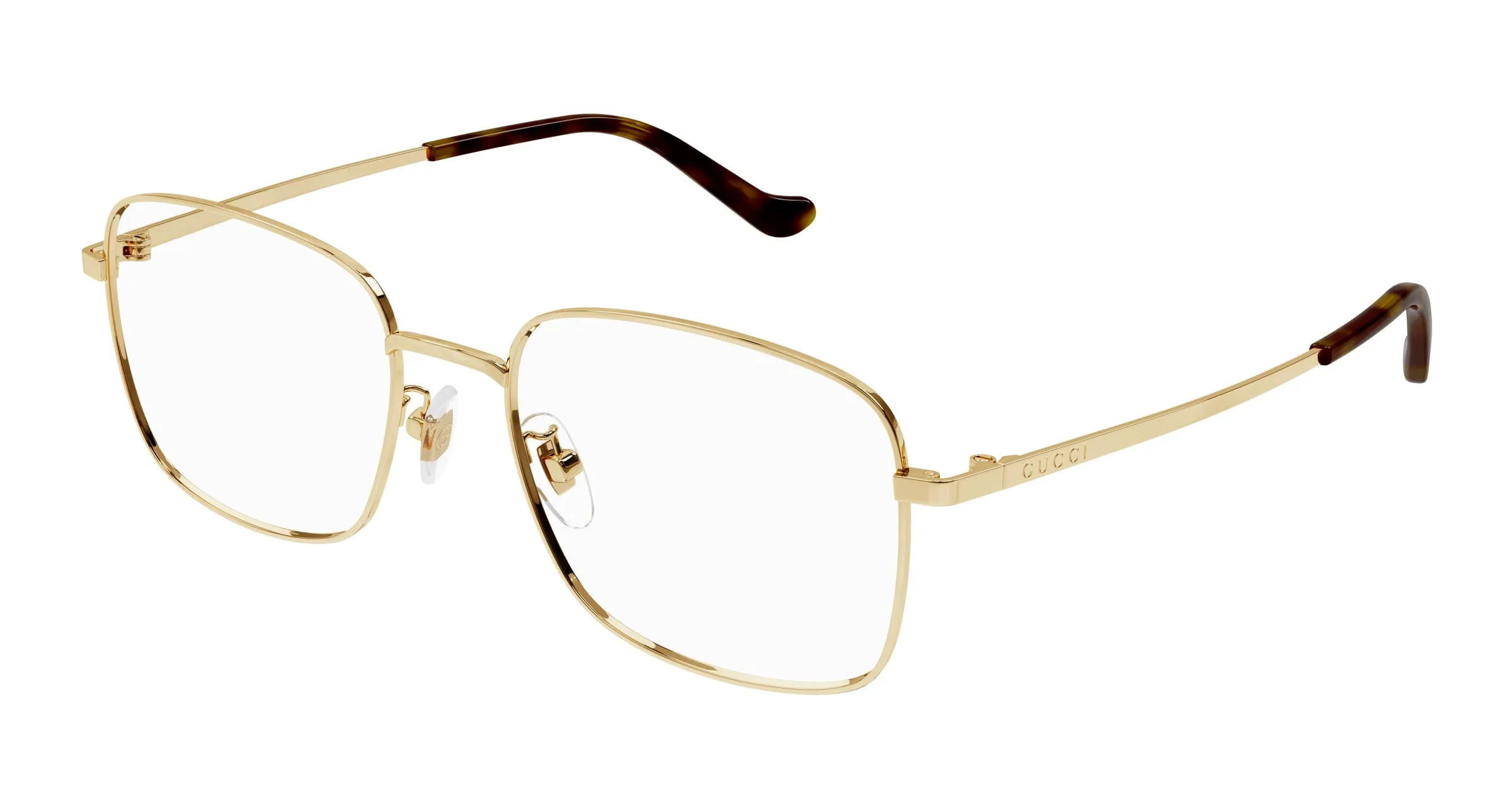 Gucci GG1355OA 002 Montature da vista Metallo Oro Squadrata - immagine 1