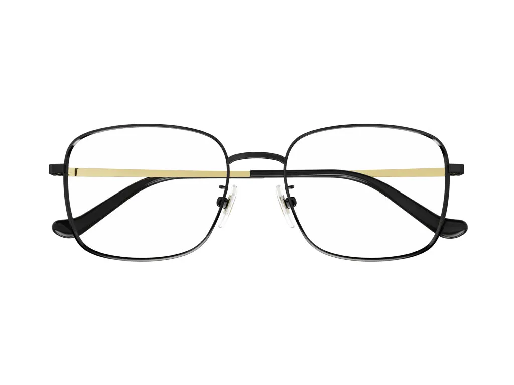 Gucci GG1355OA 001 Montature da vista Metallo Nero Squadrata - immagine 2