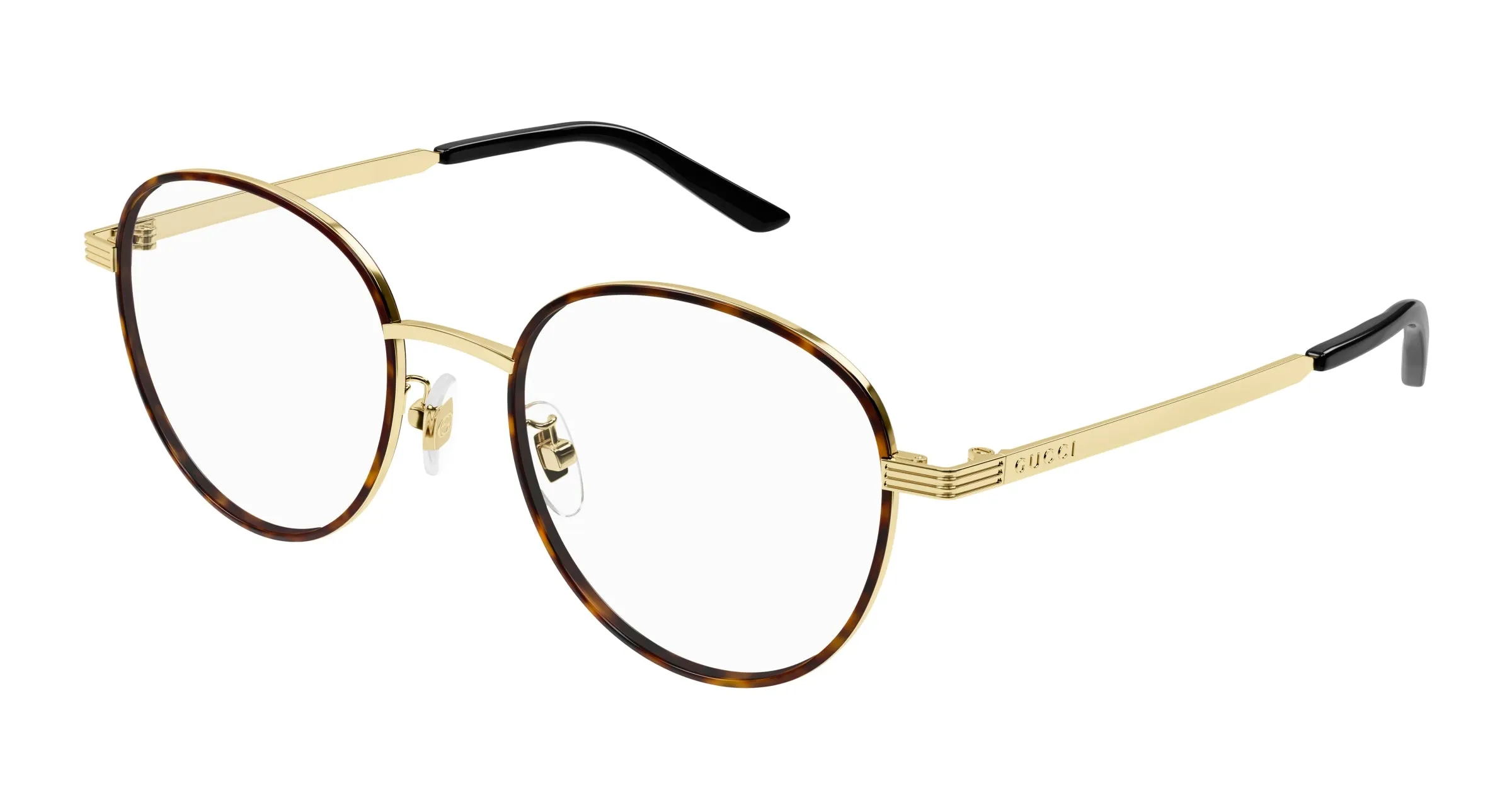 Gucci GG1353OA 002 Montature da vista Metallo Oro Rotonda - immagine 1