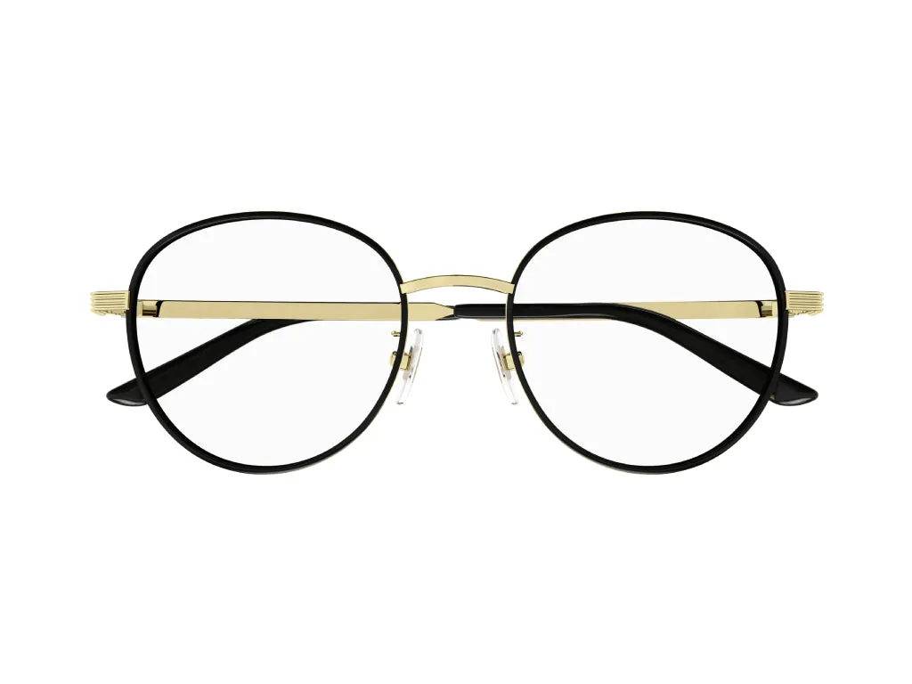 Gucci GG1353OA 001 Montature da vista Metallo Oro Rotonda - immagine 2