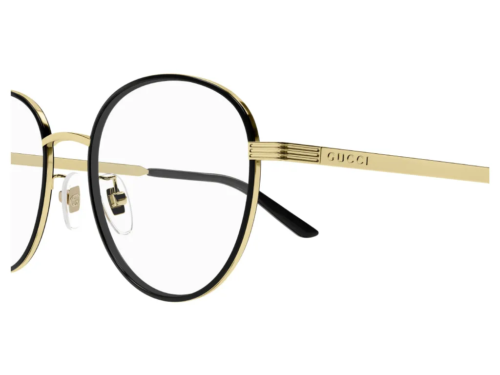 Gucci GG1353OA 001 Montature da vista Metallo Oro Rotonda - immagine 4