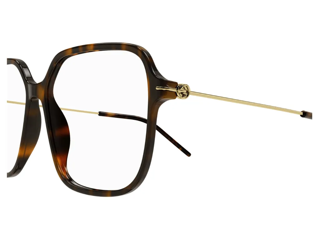 Gucci GG1271O 002 Montature da vista Plastica Havana Squadrata - immagine 4