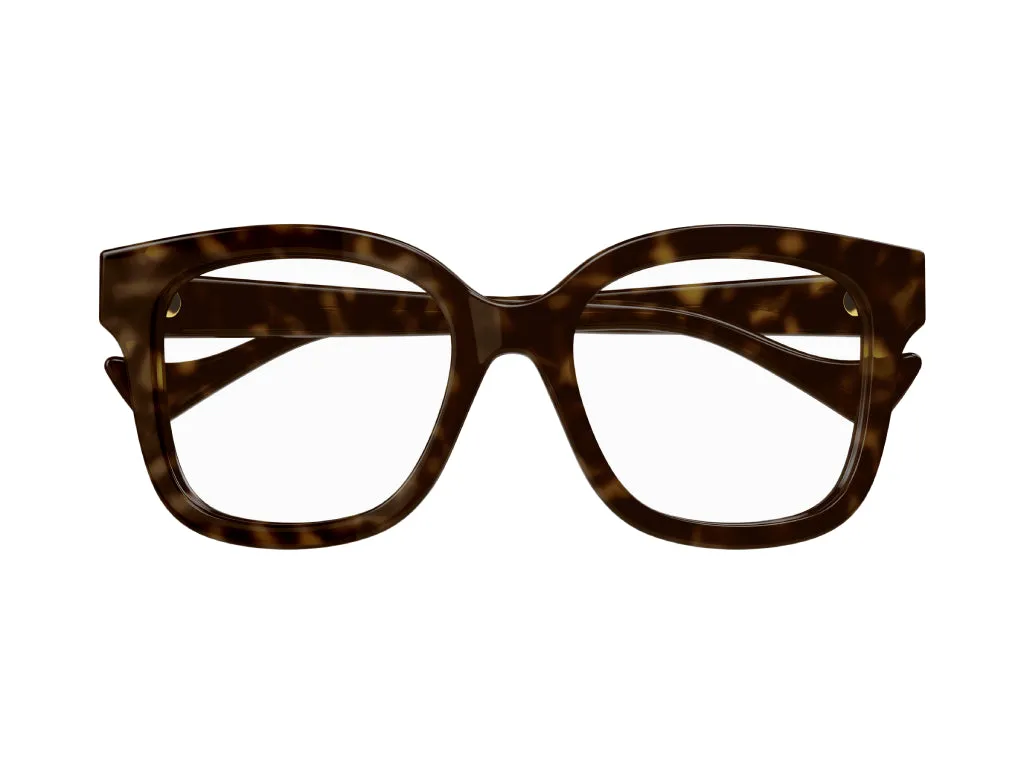 Gucci GG1258O 005 Montature da vista Plastica Havana Squadrata - immagine 2