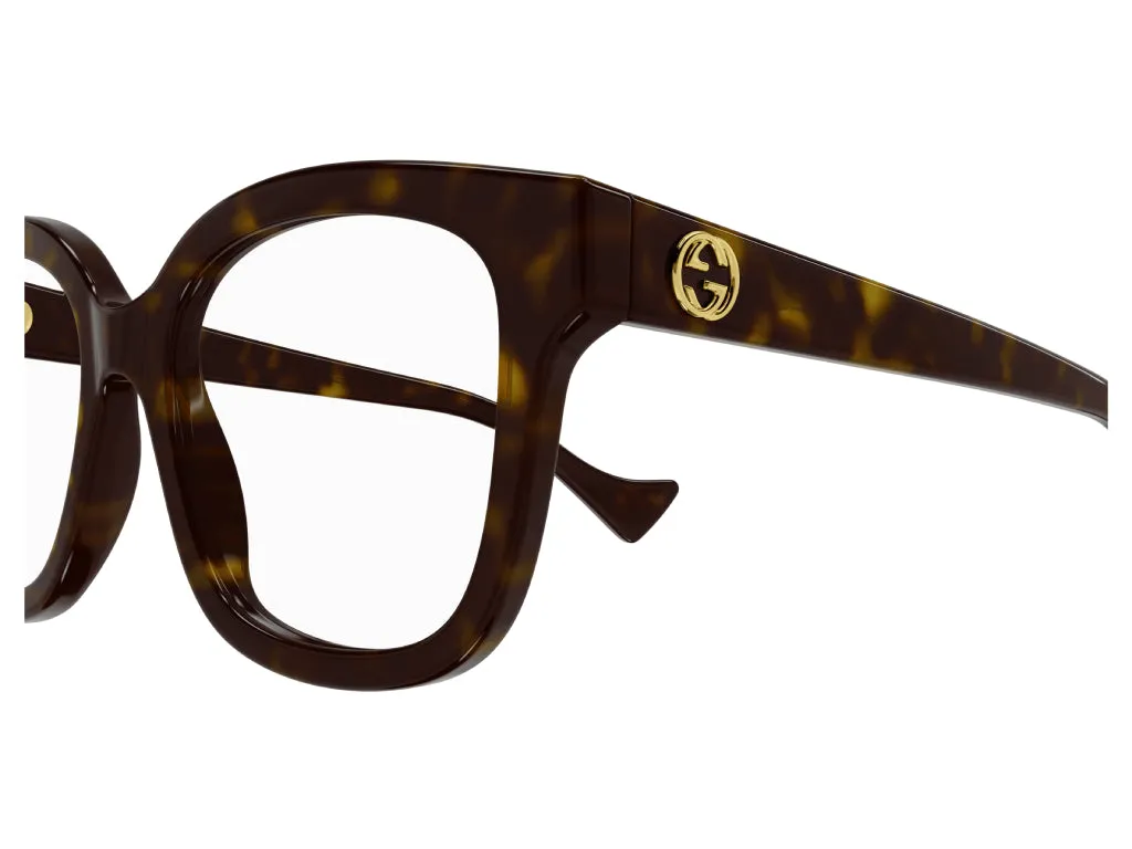 Gucci GG1258O 005 Montature da vista Plastica Havana Squadrata - immagine 4