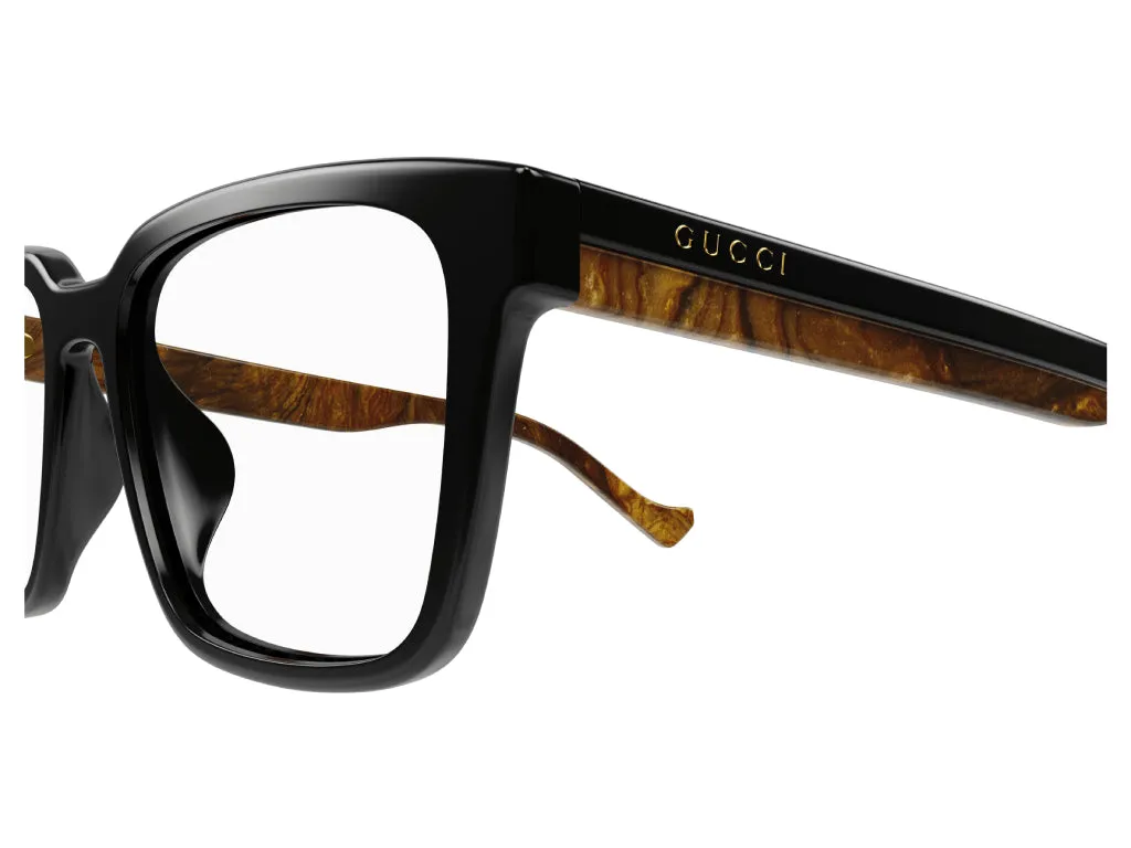 Gucci GG1306OA 001 Montature da vista Plastica Nero Squadrata - immagine 4