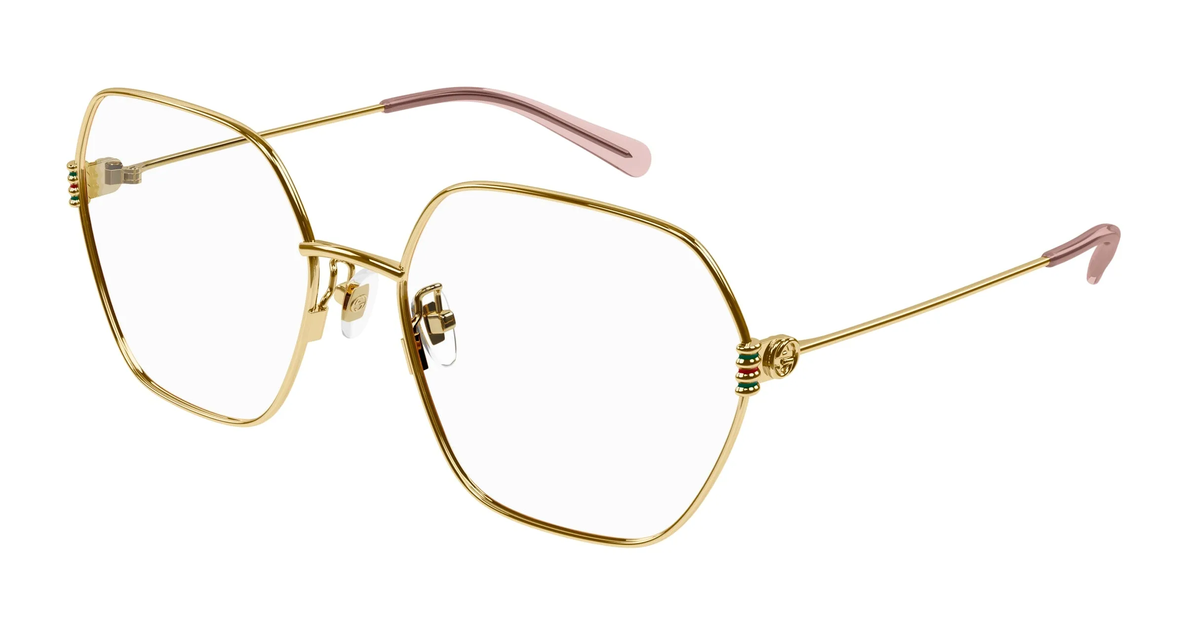 Gucci GG1285O 001 Montature da vista Metallo Oro Geometrica - immagine 1