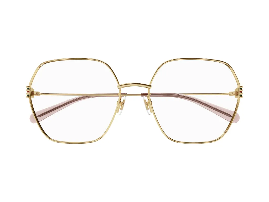 Gucci GG1285O 001 Montature da vista Metallo Oro Geometrica - immagine 2