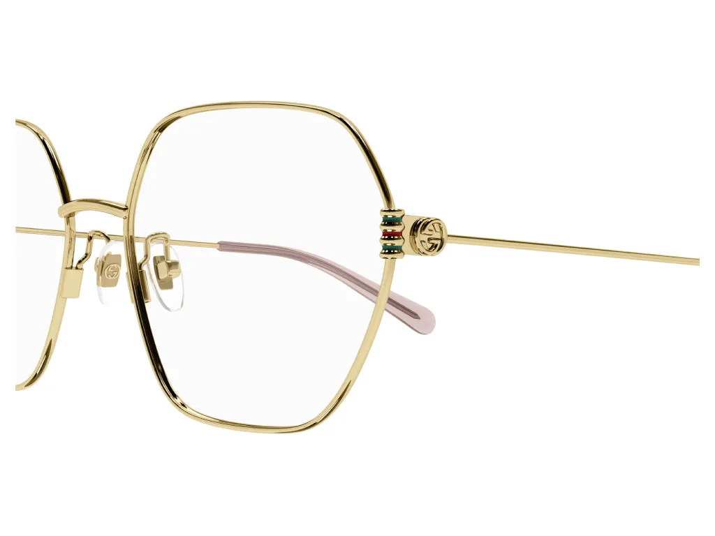 Gucci GG1285O 001 Montature da vista Metallo Oro Geometrica - immagine 4