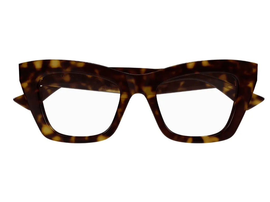 Bottega Veneta Donna BV1215O 002 Montature da vista Acetato Havana Cat Eye - immagine 2
