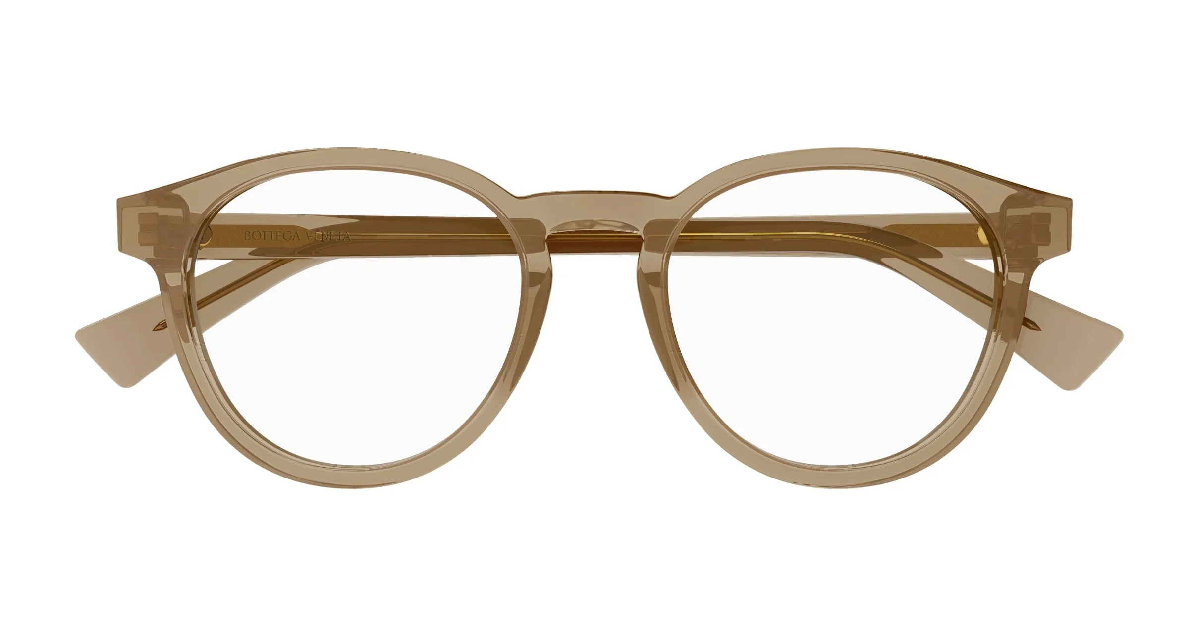 Bottega Veneta BV1225O 004 Montature da vista Acetato Marrone Rotonda - immagine 2