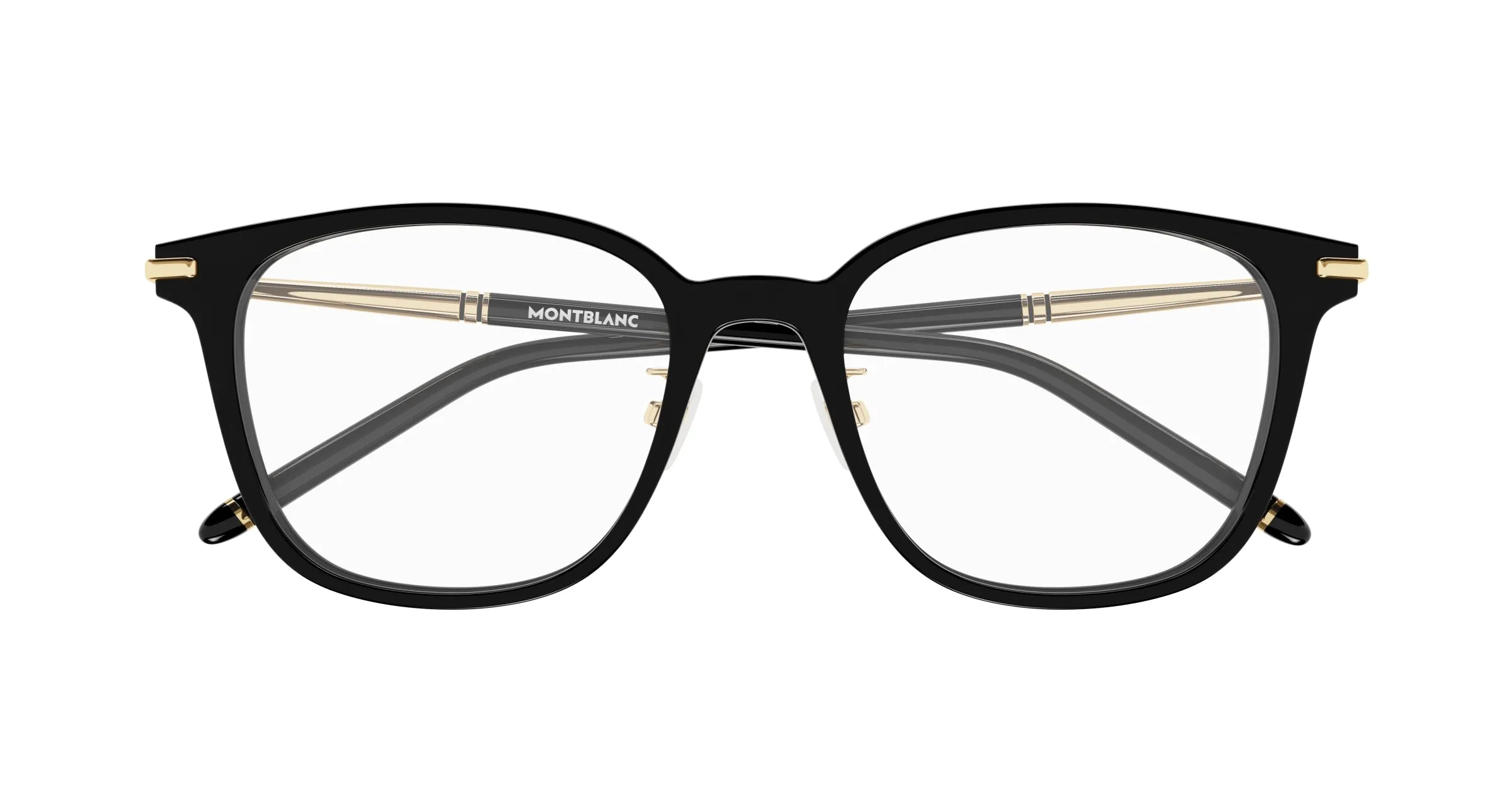 Montblanc MB0247OK 004 Montature da vista Acetato Nero Squadrata - immagine 2