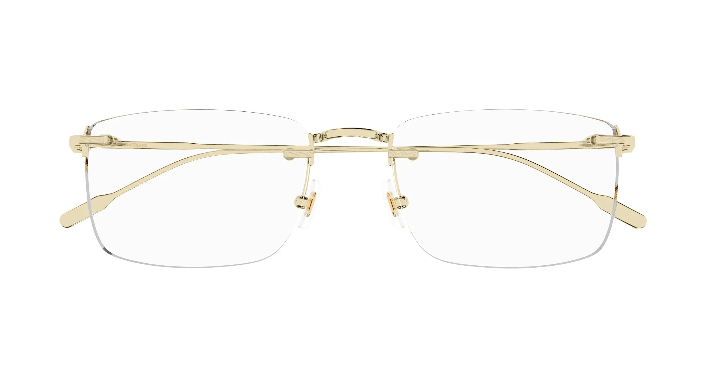 Montblanc MB0241O 002 Montature da vista Metallo Oro Squadrata - immagine 2