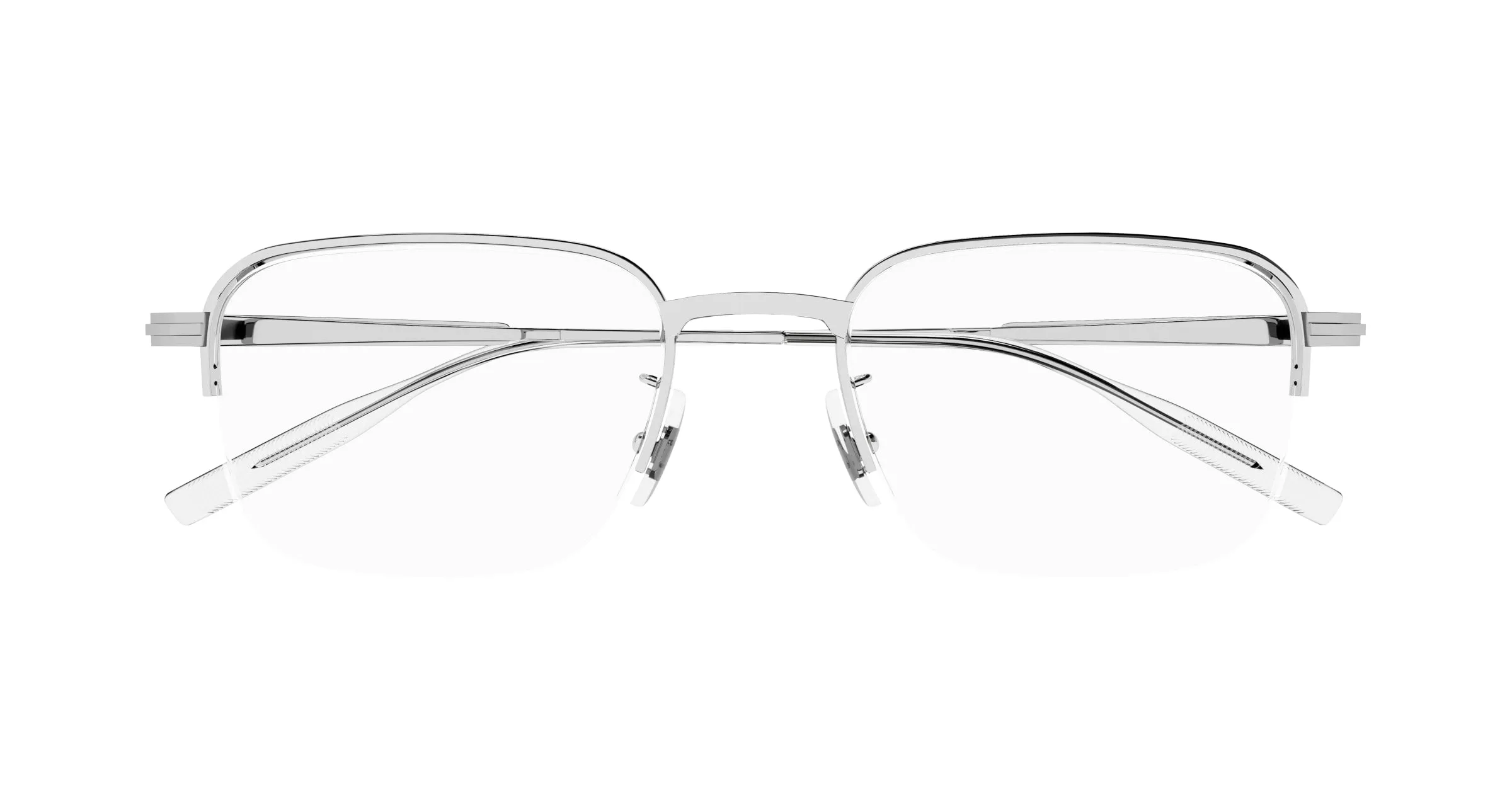 Montblanc MB0220OA 004 Montature da vista Metallo Argento Squadrata - immagine 2