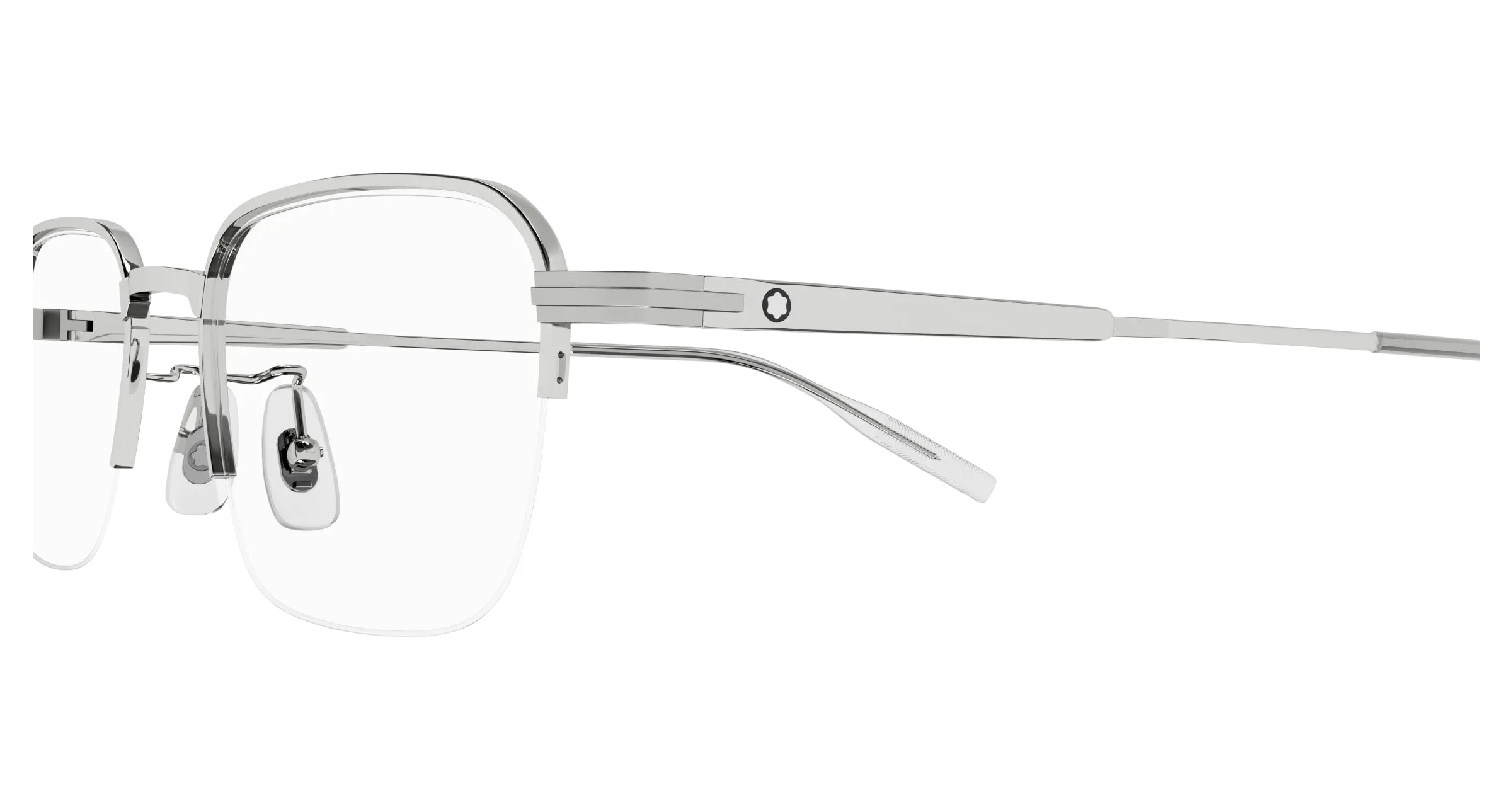 Montblanc MB0220OA 004 Montature da vista Metallo Argento Squadrata - immagine 3