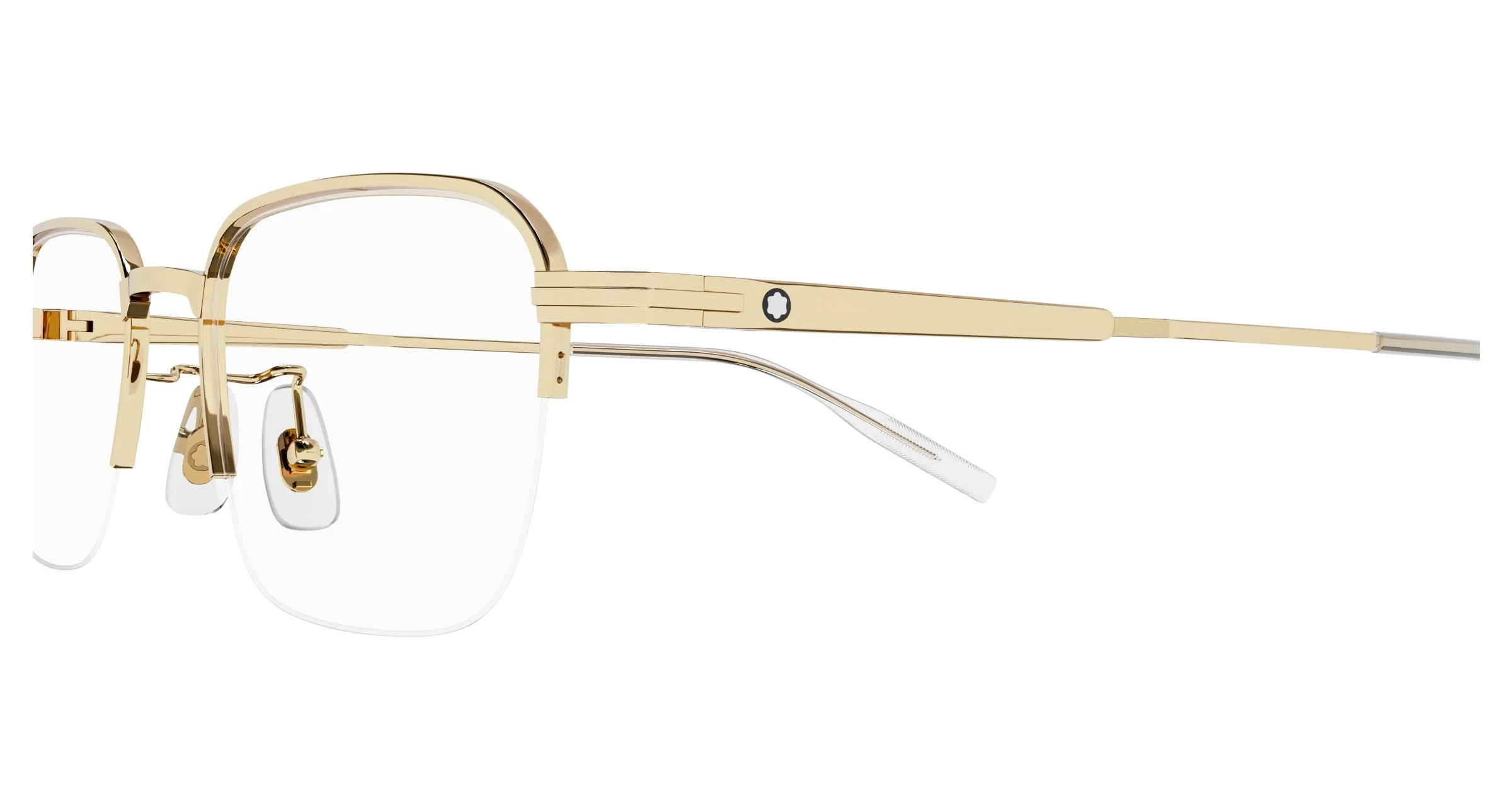 Montblanc MB0220OA 002 Montature da vista Metallo Oro Squadrata - immagine 3
