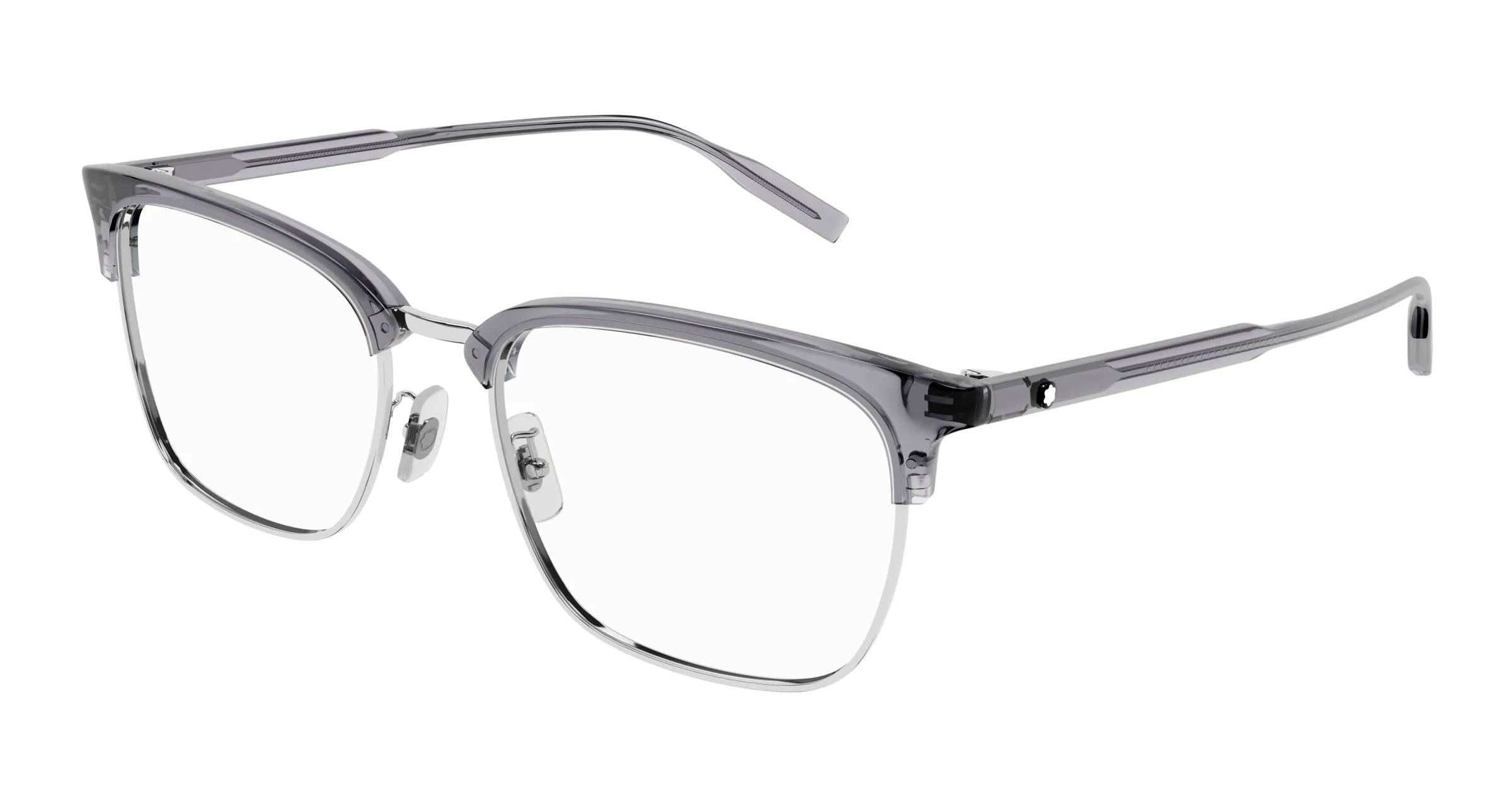 Montblanc MB0199OA 008 Montature da vista Acetato Grigio Squadrata - immagine 1