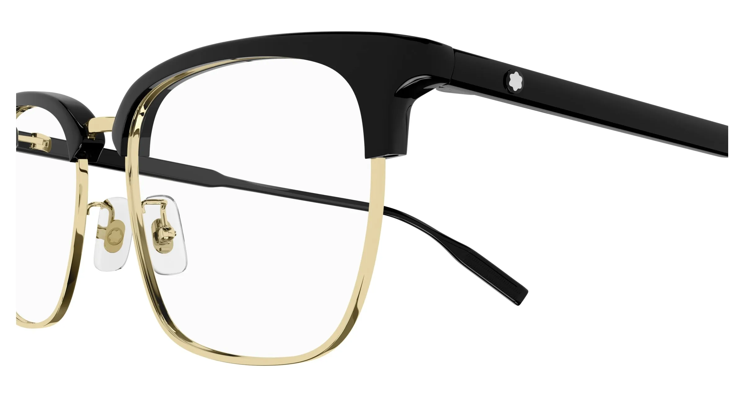 Montblanc MB0199OA 006 Montature da vista Acetato Nero Squadrata - immagine 3
