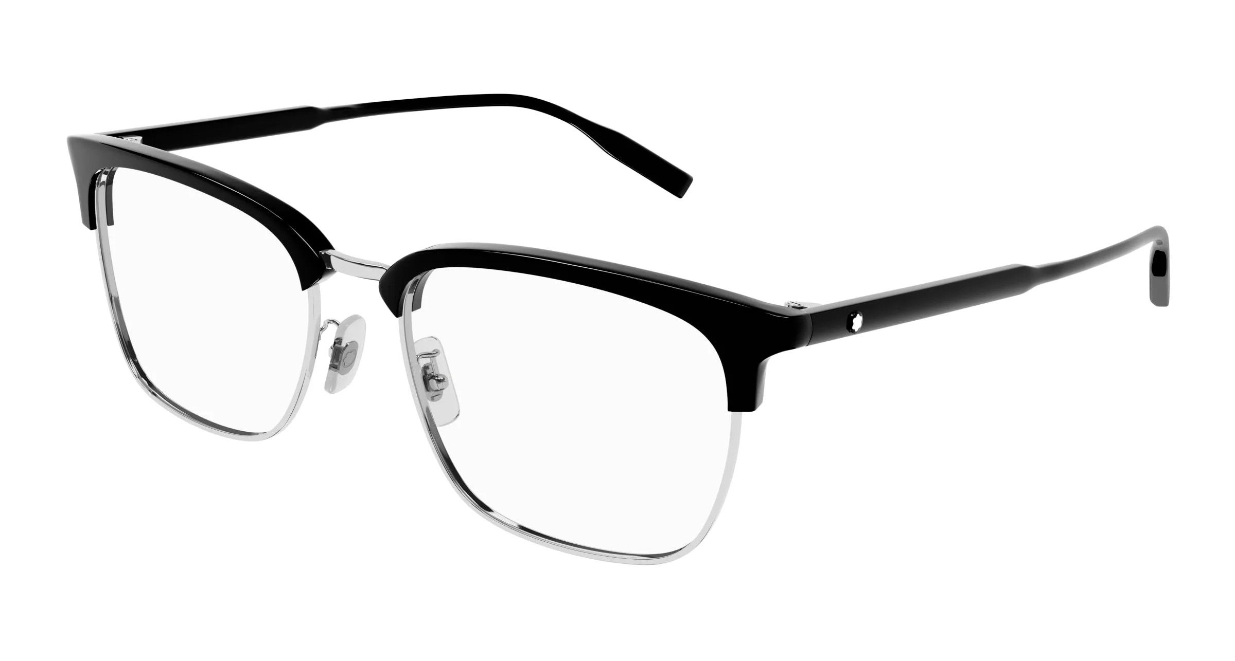 Montblanc MB0199OA 005 Montature da vista Acetato Nero Squadrata - immagine 1