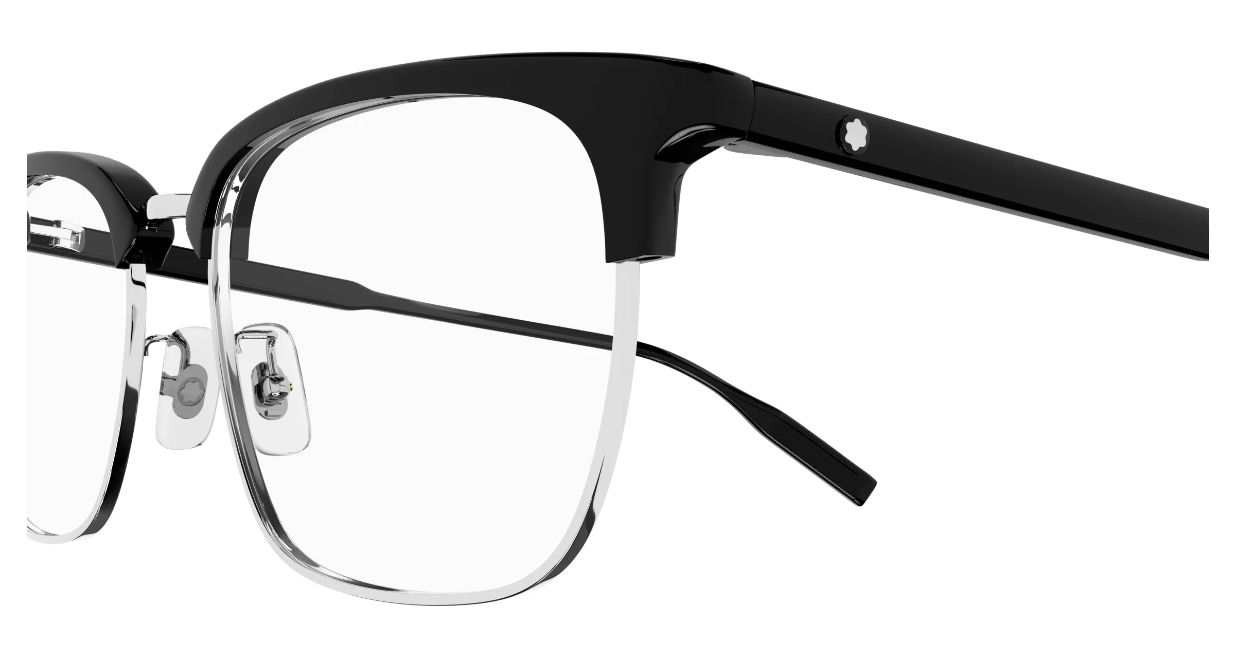 Montblanc MB0199OA 005 Montature da vista Acetato Nero Squadrata - immagine 3