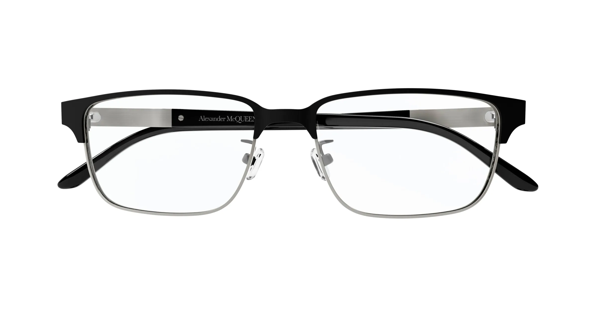 Alexander McQueen AM0346O 001 Montature da vista Metallo Nero Squadrata - immagine 2