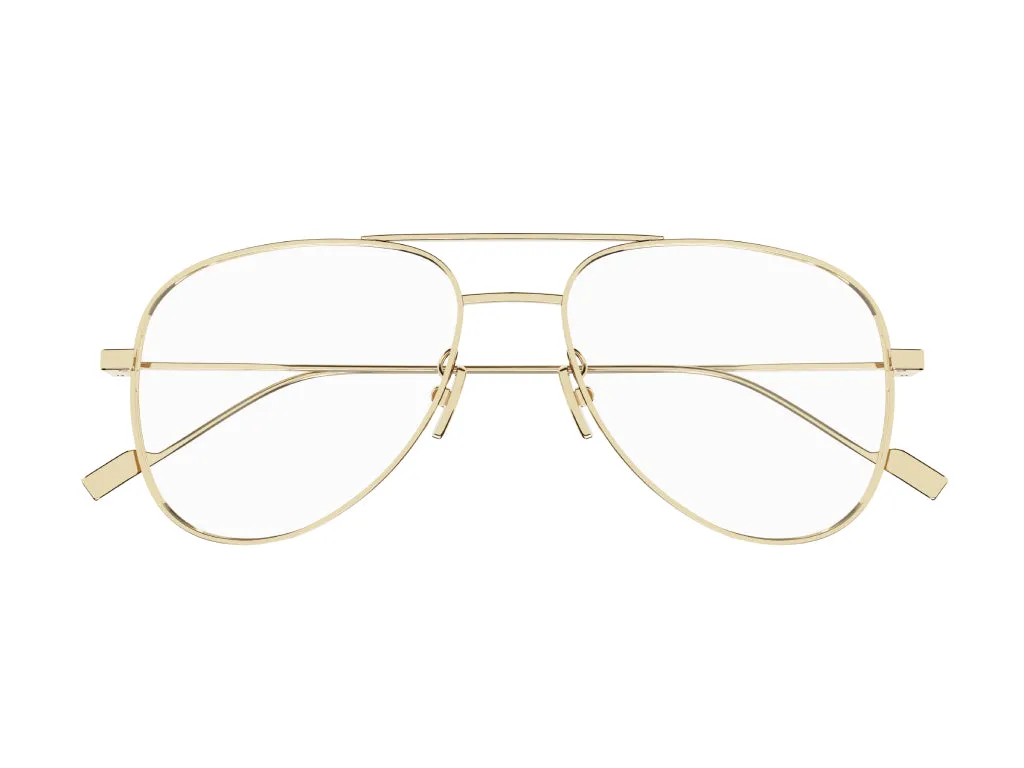 SAINT LAURENT CLASSIC 11 YSL 003 Montature da vista Metallo Oro Trasparente Pilot Antiriflesso ["Antiriflesso"] - immagine 2