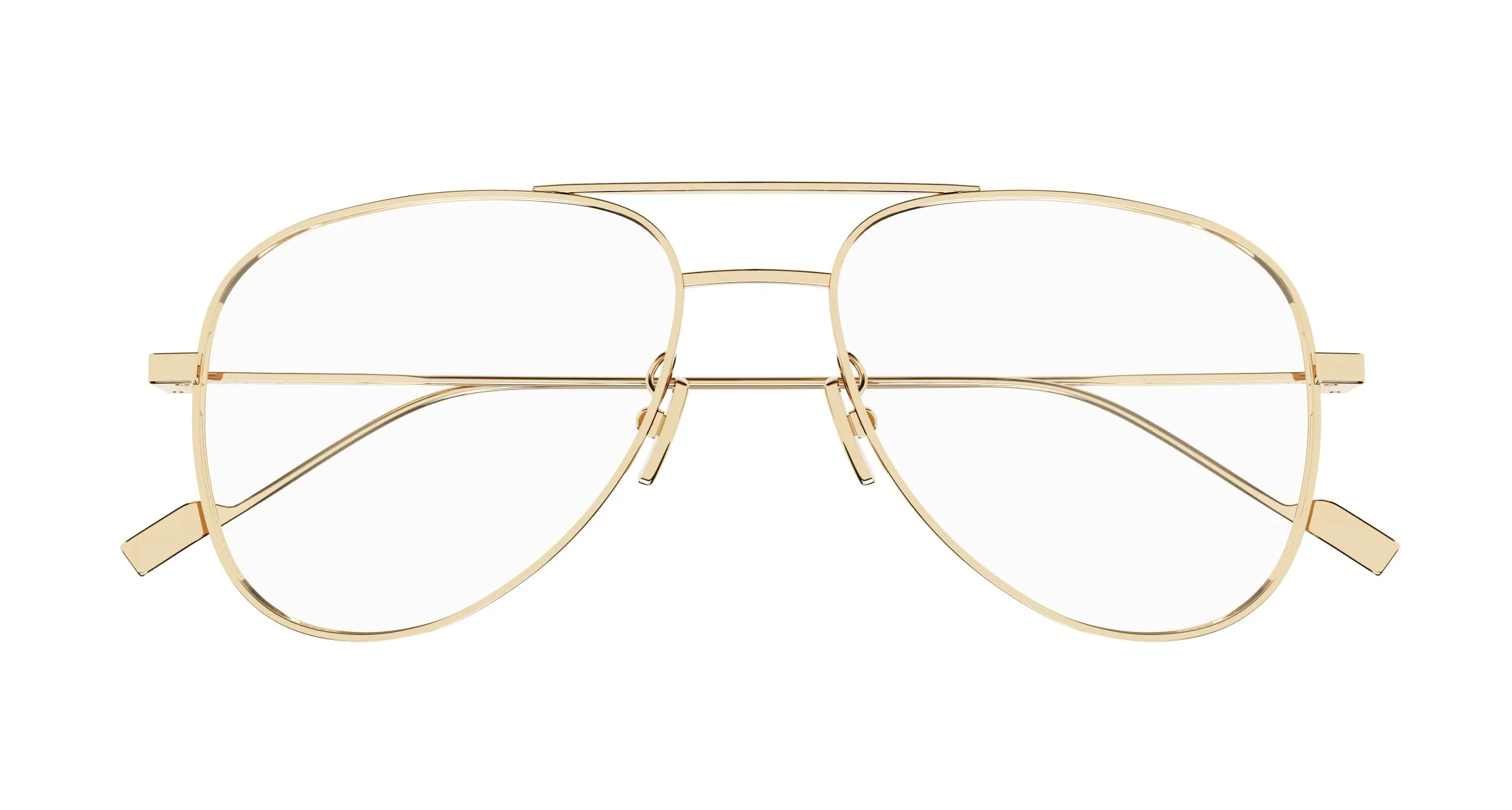 SAINT LAURENT CLASSIC 11 YSL 003 Montature da vista Metallo Oro Trasparente Pilot Antiriflesso ["Antiriflesso"] - immagine 3