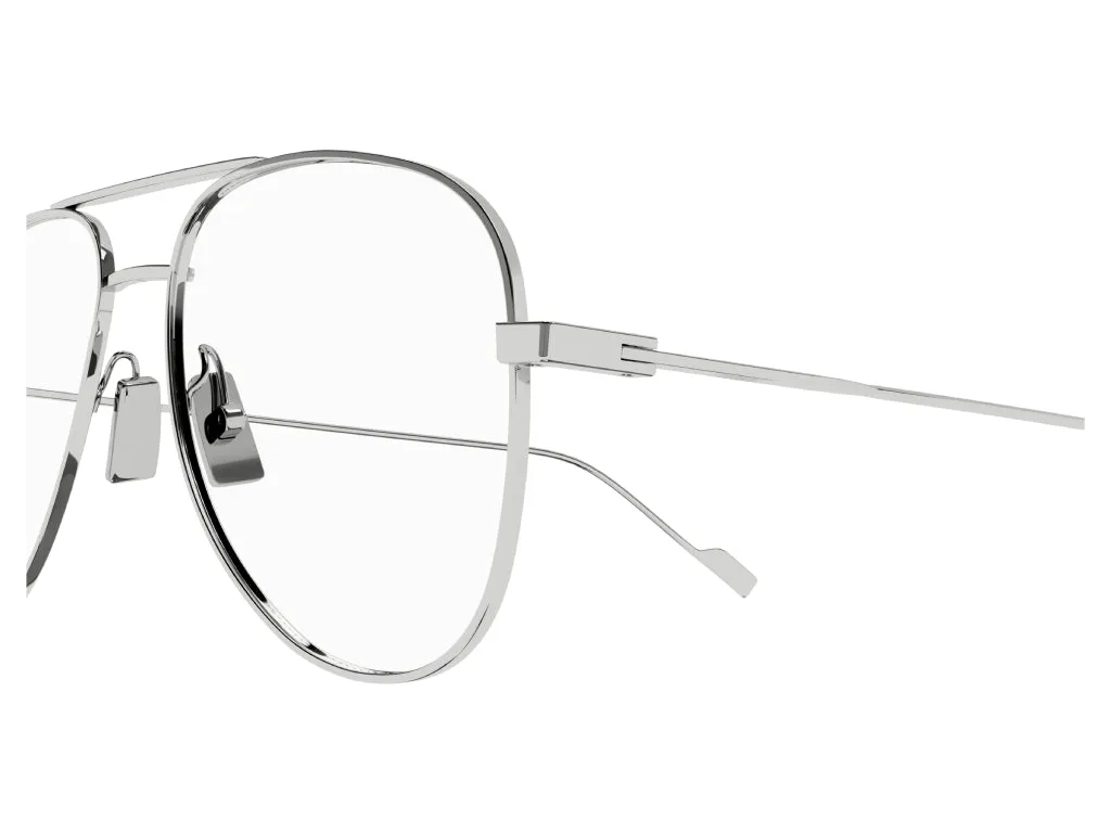 SAINT LAURENT CLASSIC 11 YSL 002 Montature da vista Metallo Argento Trasparente Pilot Antiriflesso ["Antiriflesso"] - immagine 4