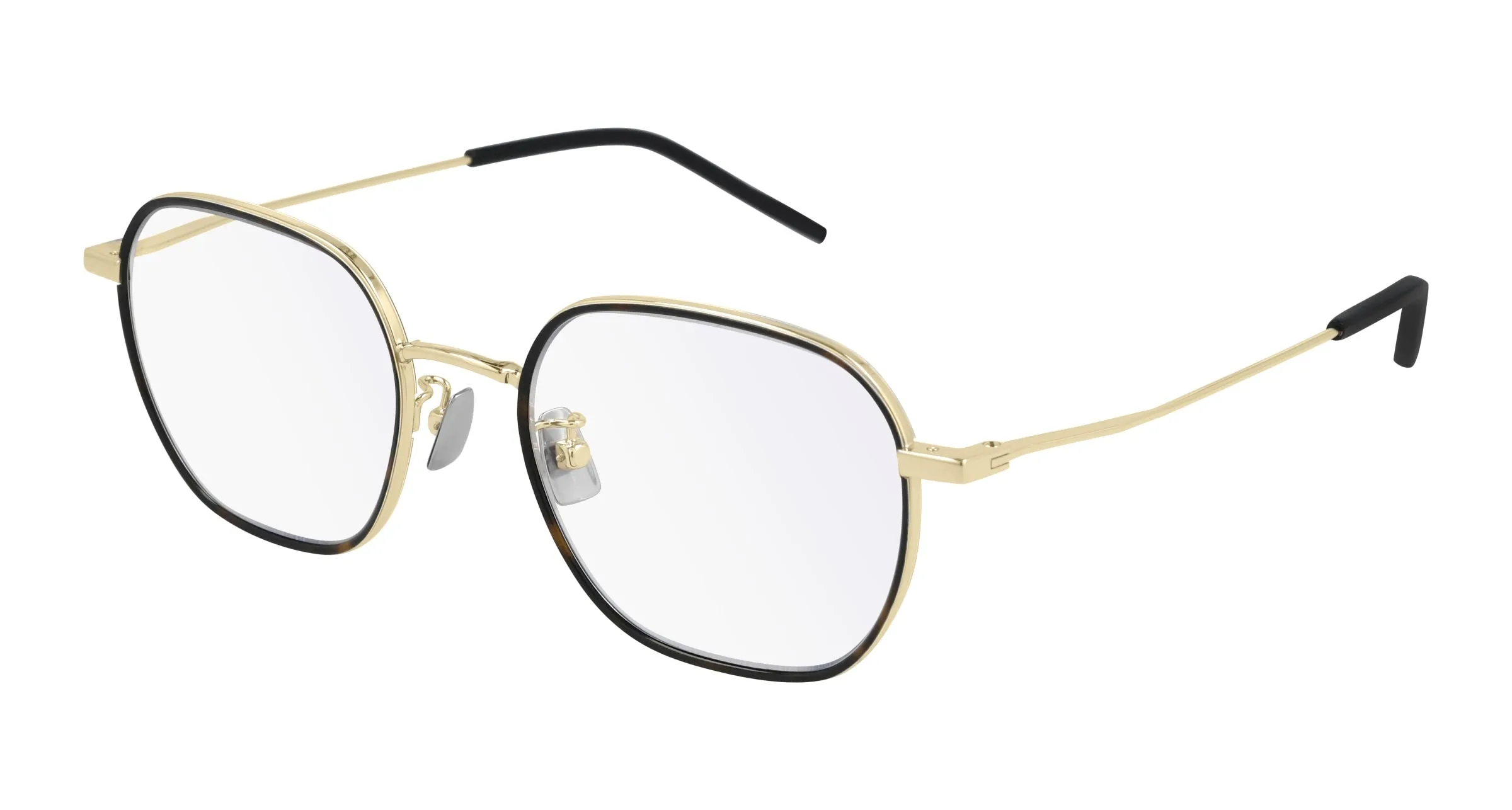 SAINT LAURENT SL 397/F 003 Montature da vista Metallo Oro Squadrata - immagine 1