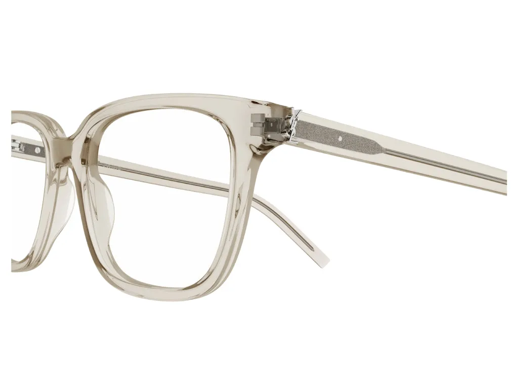 SAINT LAURENT SL M110/F 006 Montature da vista Acetato Beige Squadrata ["Antiriflesso"] - immagine 3