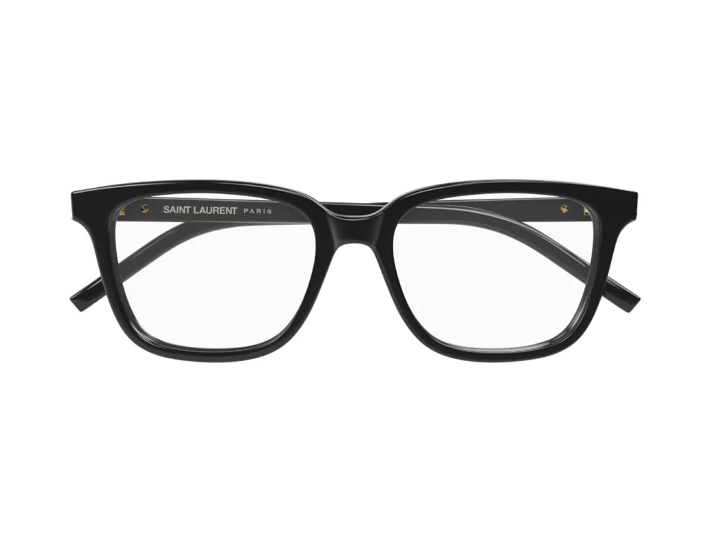 SAINT LAURENT SL M110/F 001 Montature da vista Acetato Nero Squadrata ["Antiriflesso"] - immagine 2