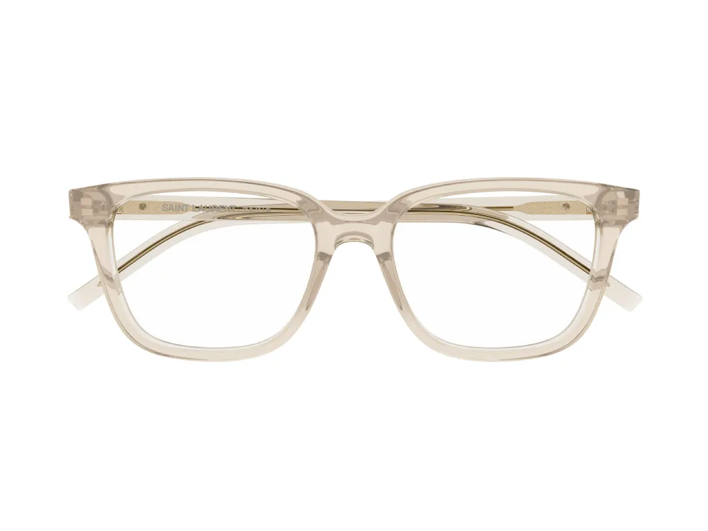 SAINT LAURENT SL M110/F 003 Montature da vista Acetato Nude Squadrata ["Antiriflesso"] - immagine 2